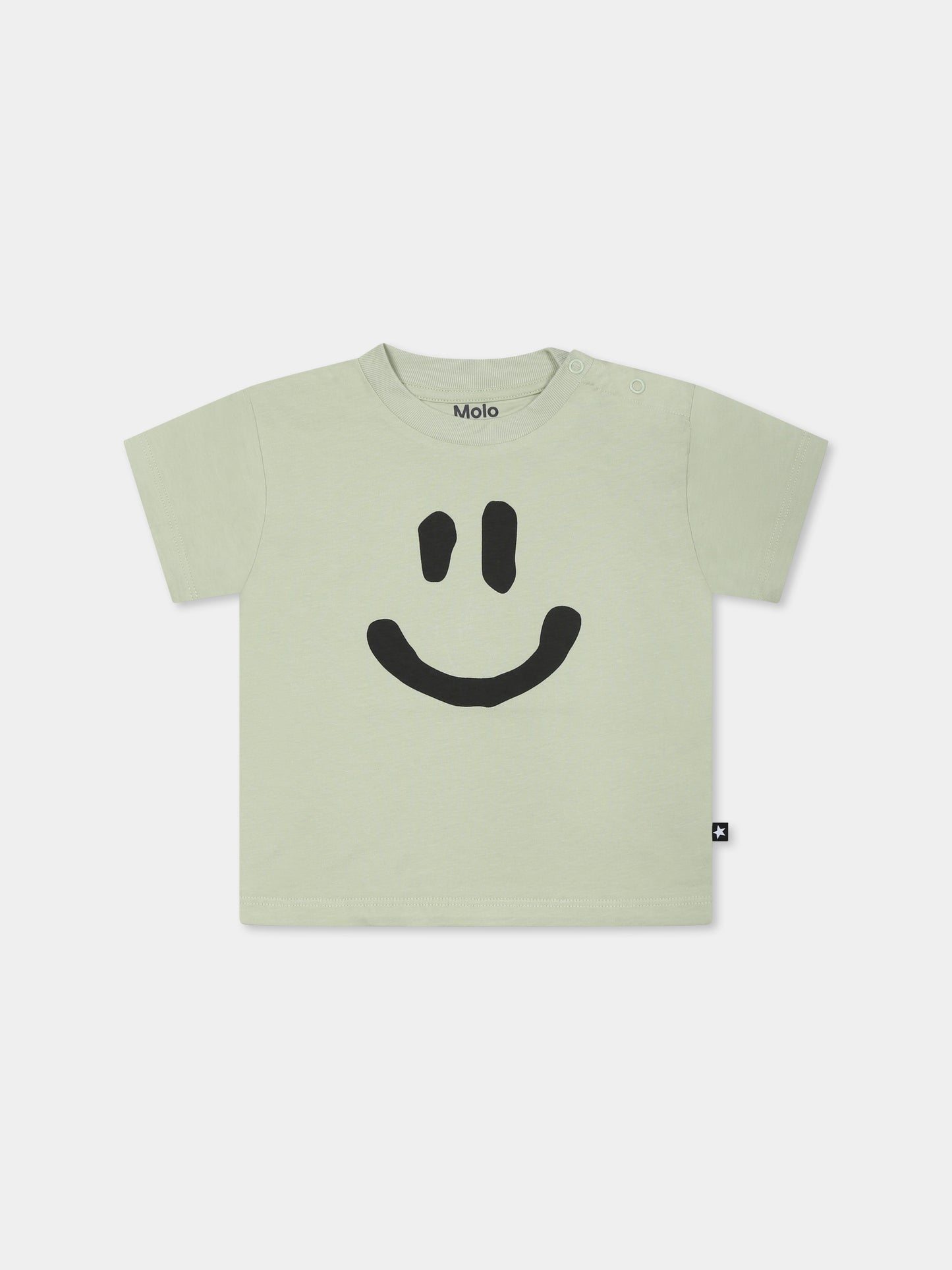 T-shirt Enzo verde per neonati con smile,Molo,6S25A207 5406