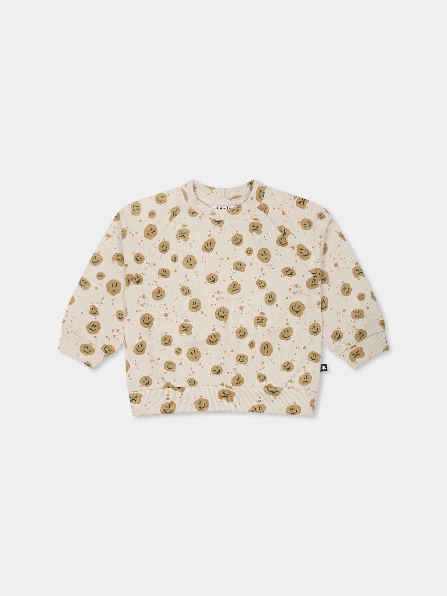 Felpa Disc avorio per neonati con smile,Molo,6S25J203 9303