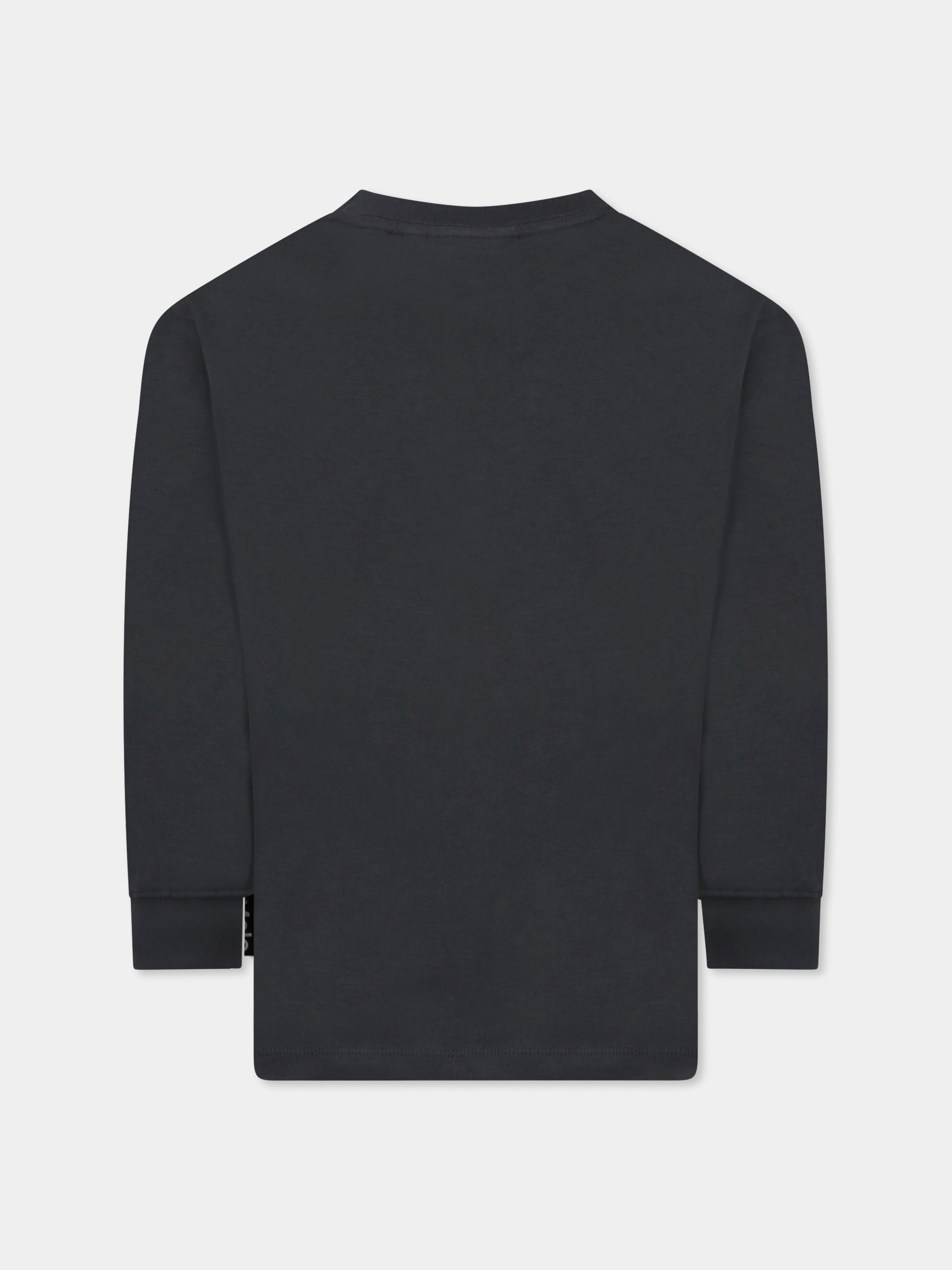 T-shirt Rube verde per bambino con stampa giaguaro,Molo,1S25A404 3972