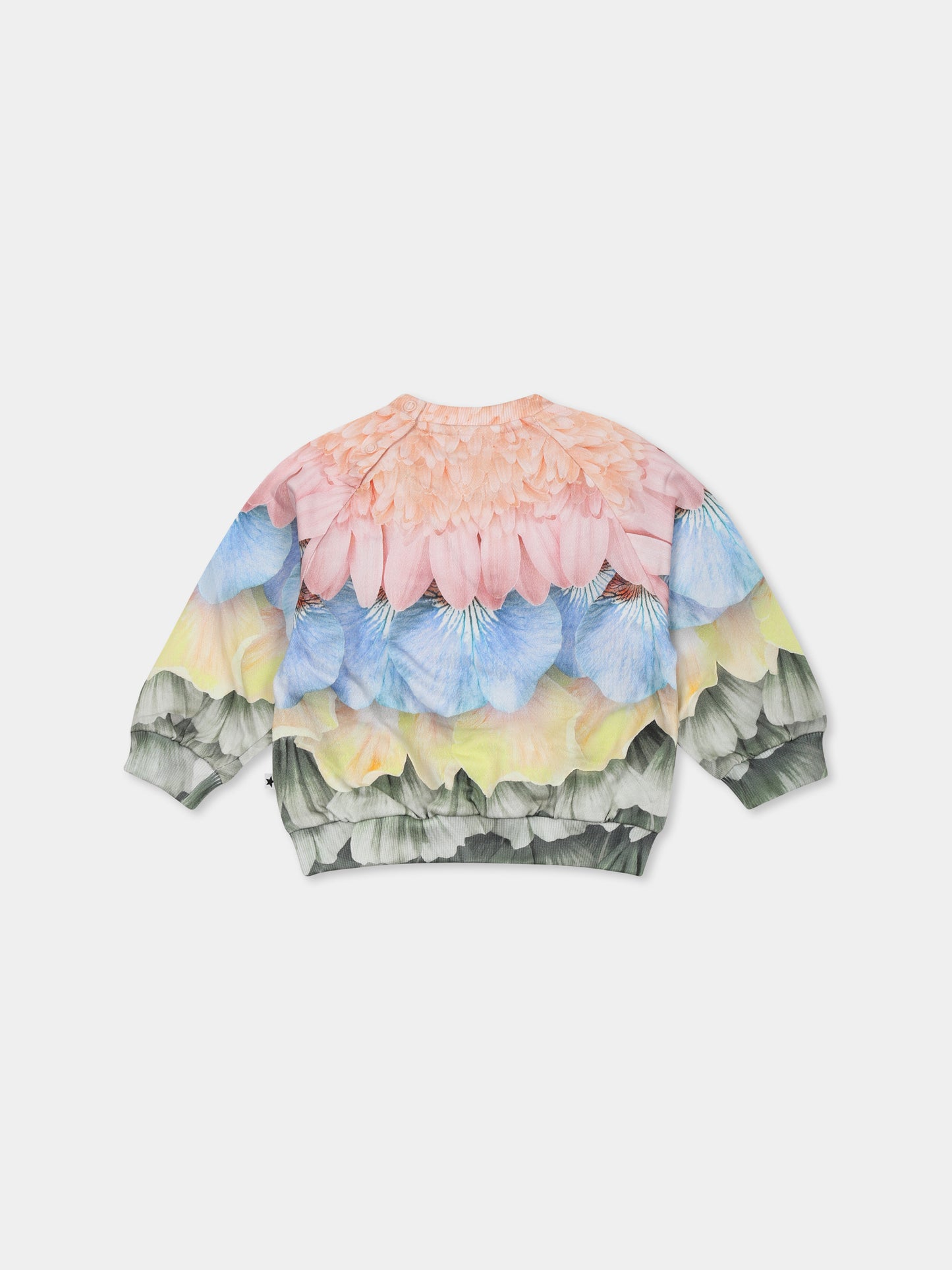 Felpa Disc multicolor per neonata con petali,Molo,4S25J201 3909