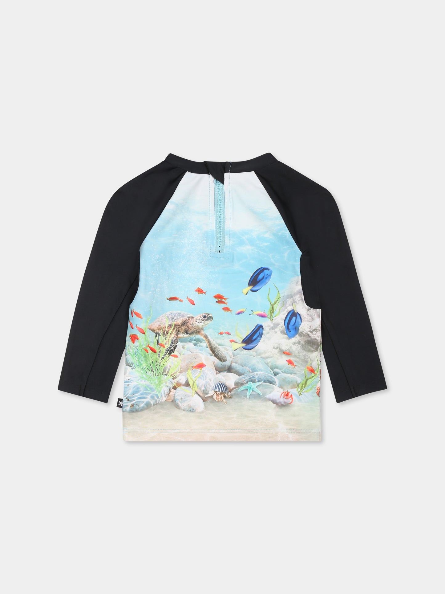 T-shirt Anti-Uv Nemo celeste per neonato con stampa oceano,Molo,8S25P607 3808