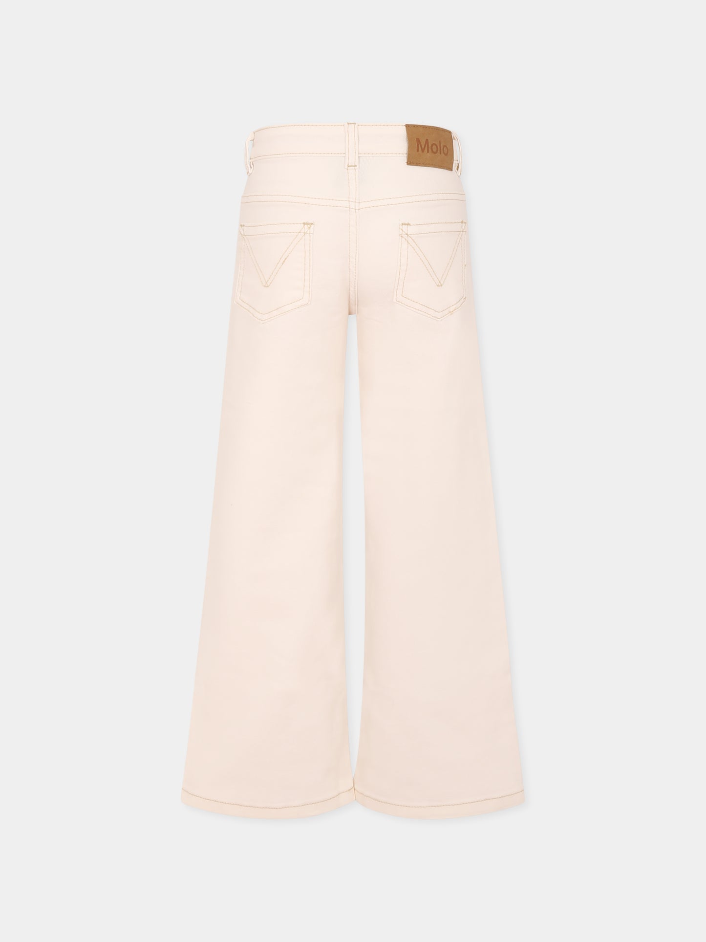 Jeans Asta bianchi per bambina,Molo,2S25I106 5474