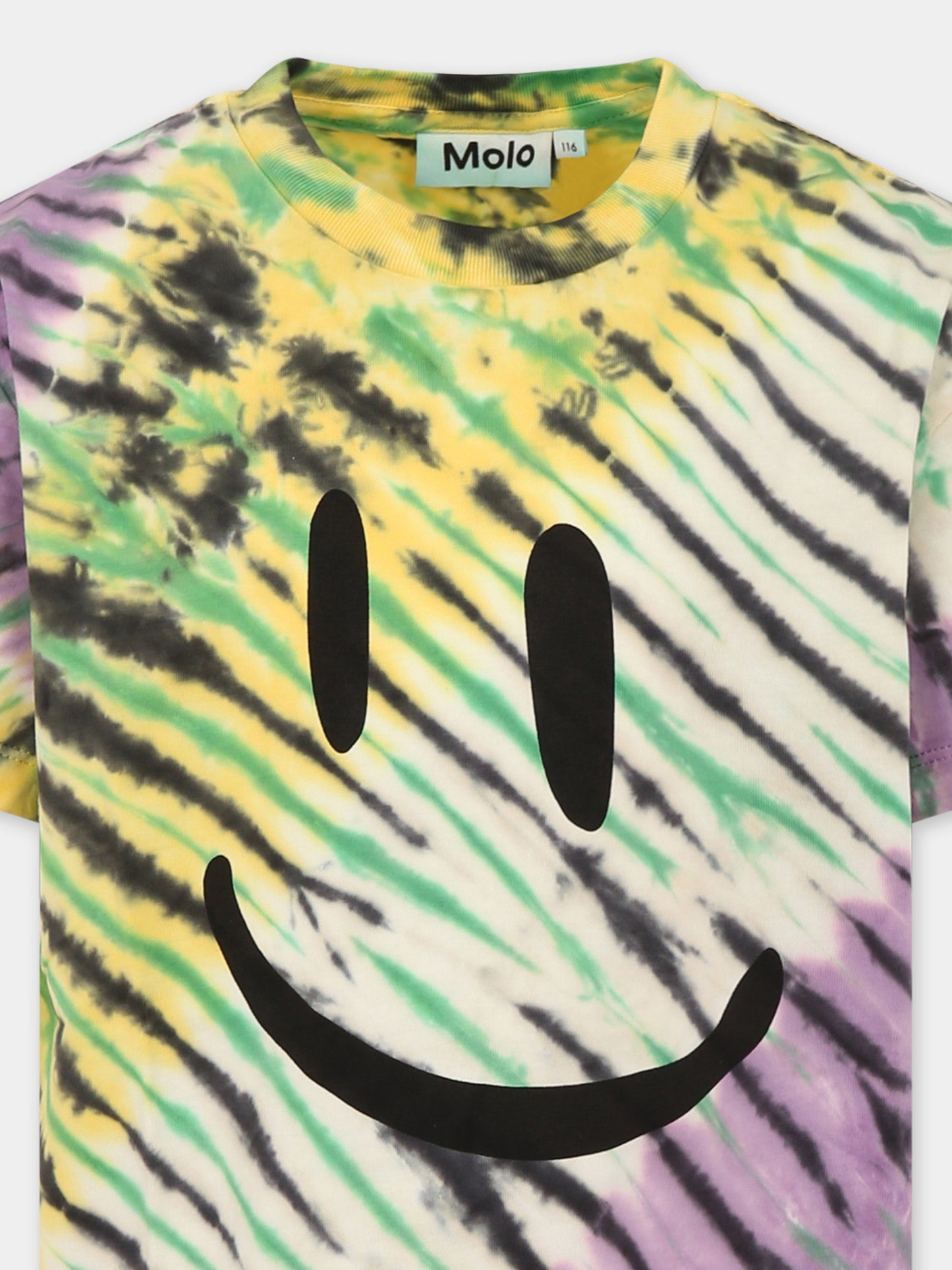 T-shirt multicolor per bambini con smile,Molo,6S25A215 4842