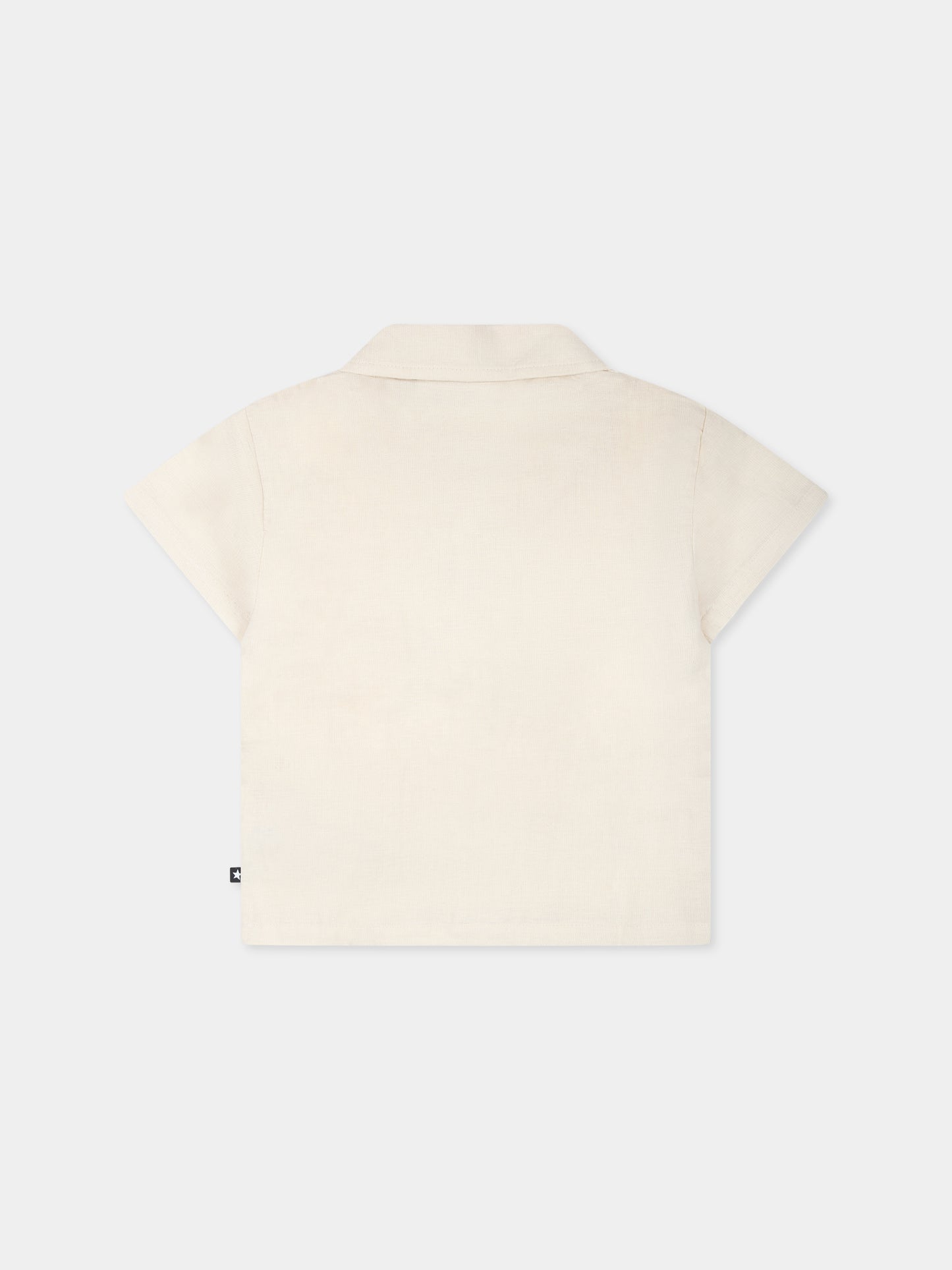 Camicia Eyou avorio per neonati con smile,Molo,6S25C201 8894