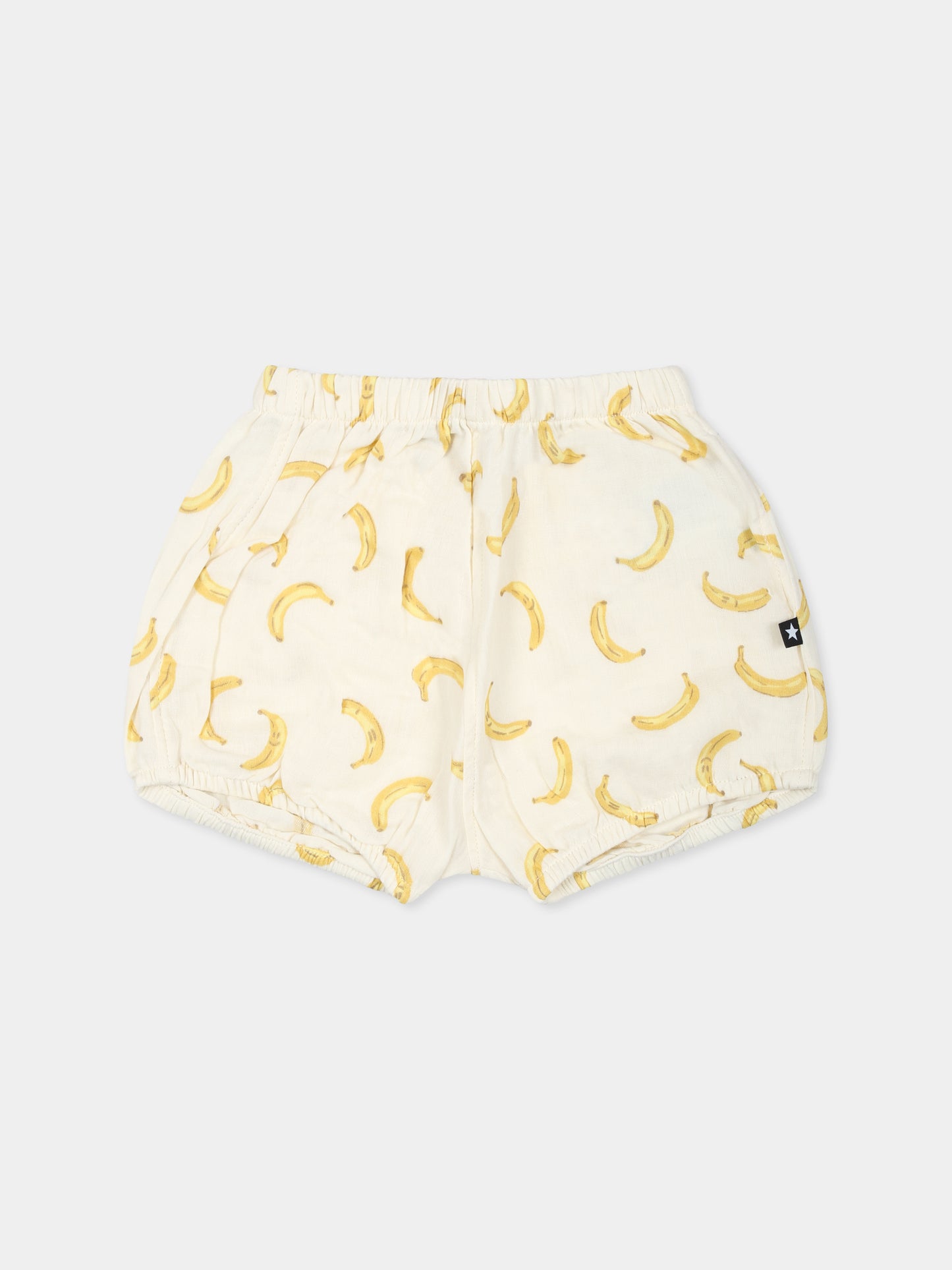 Shorts Somos avorio per neonati con banana all over,Molo,6S25H112 9358