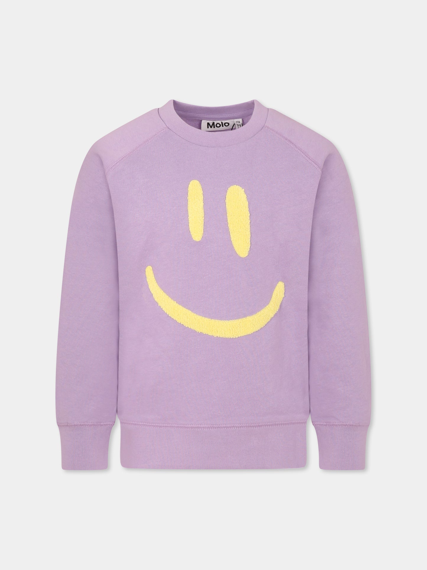 Felpa Mike viola per bambini con smile,Molo,6S25J201 5437