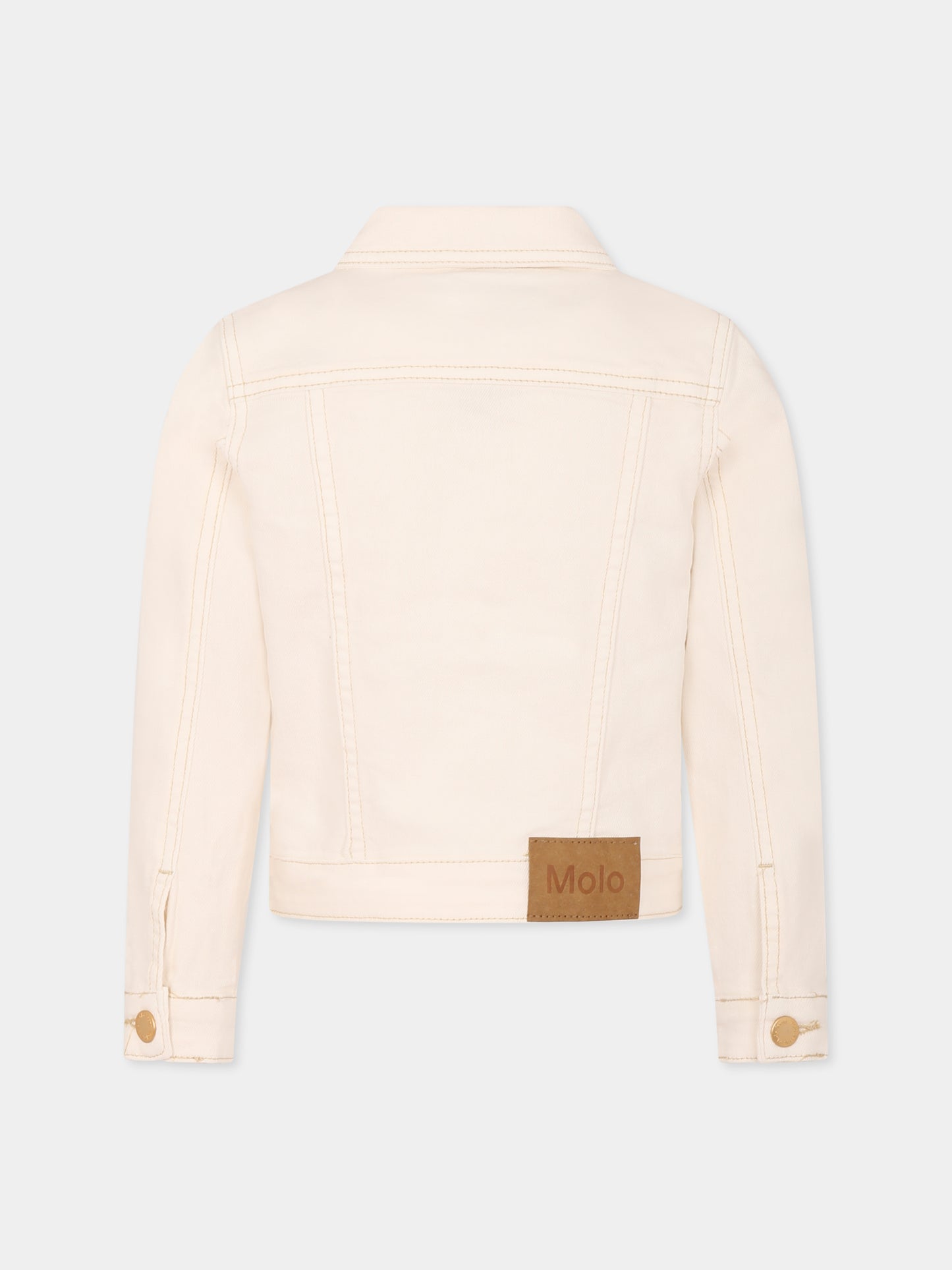 Giubbotto di jeans Heidi avorio per bambini,Molo,5S25M304 5474