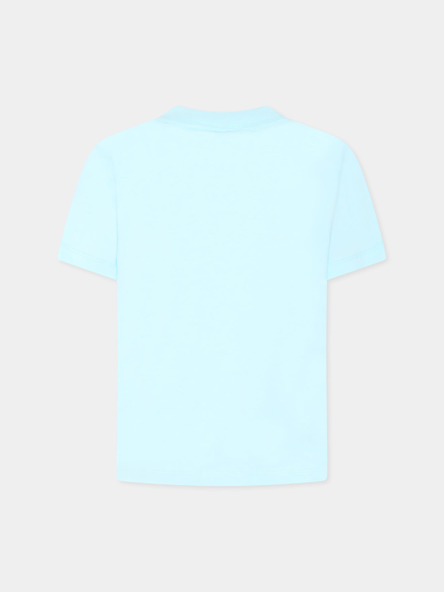 T-shirt Rame celeste per bambino con delfino,Molo,1S25A224 3918