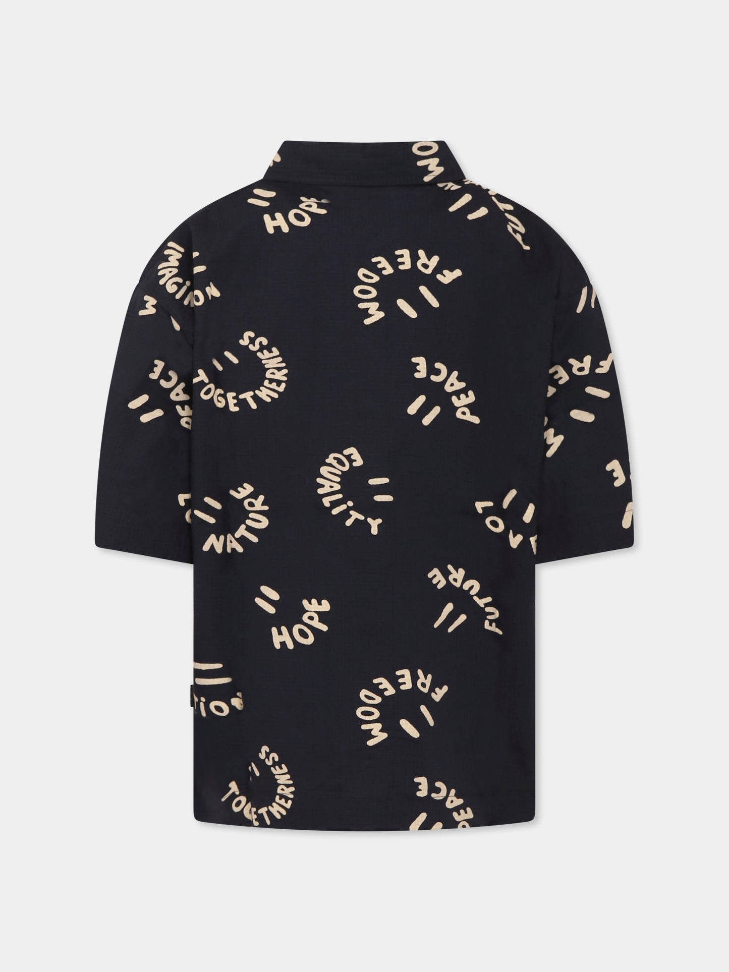 Camicia Richie blu per bambino con smile,Molo,1S25C204 9335