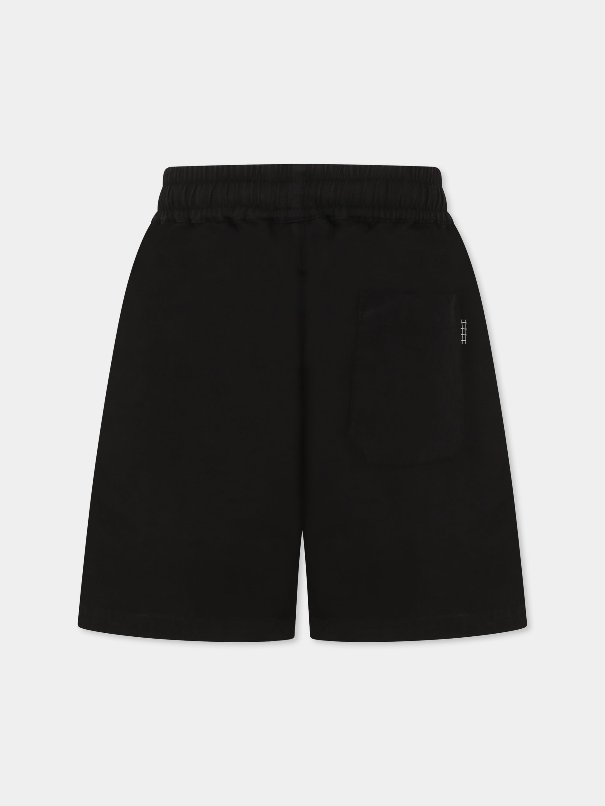 Shorts Amal neri per bambino,Molo,1S25H103 0099