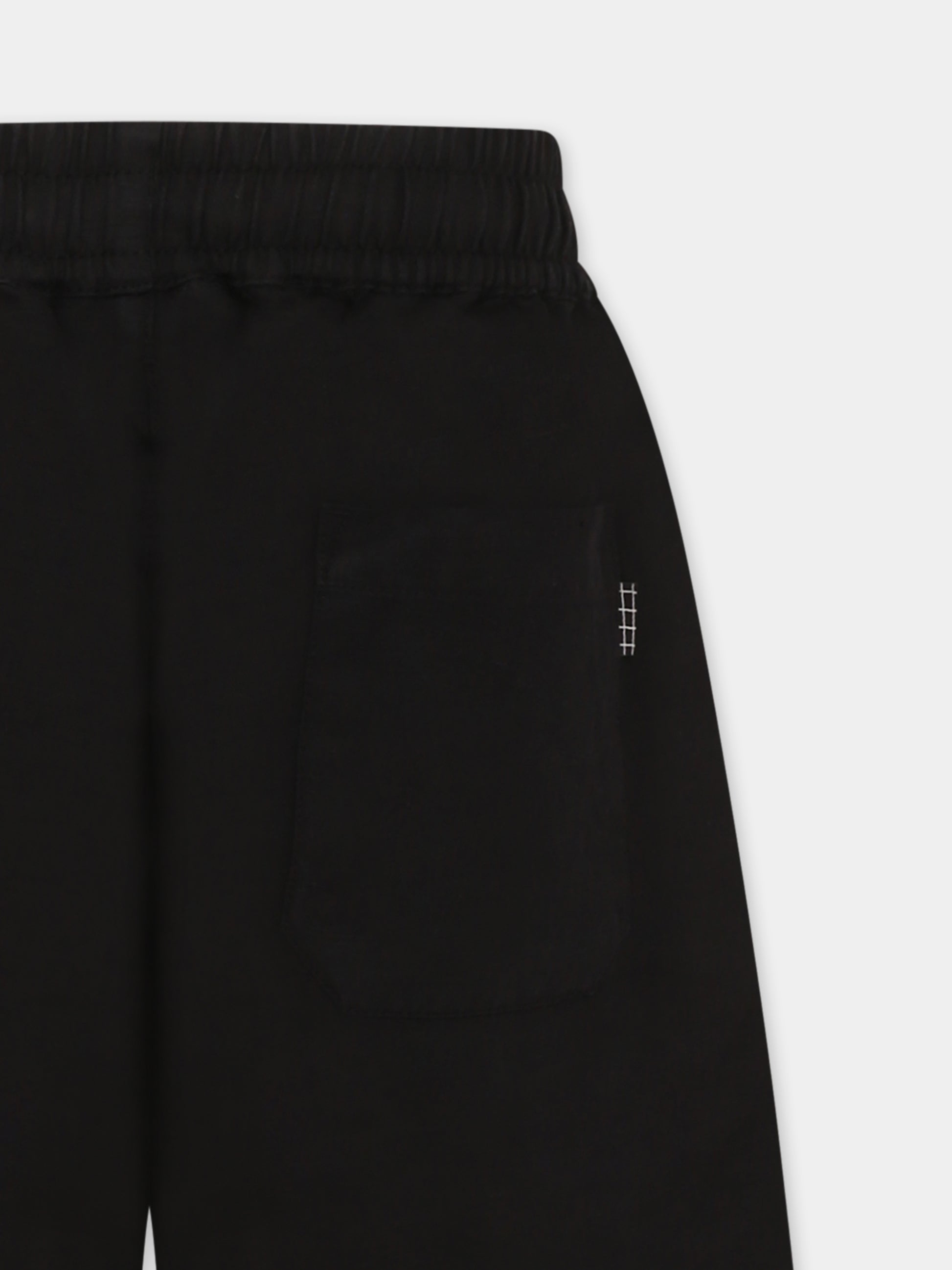 Shorts Amal neri per bambino,Molo,1S25H103 0099