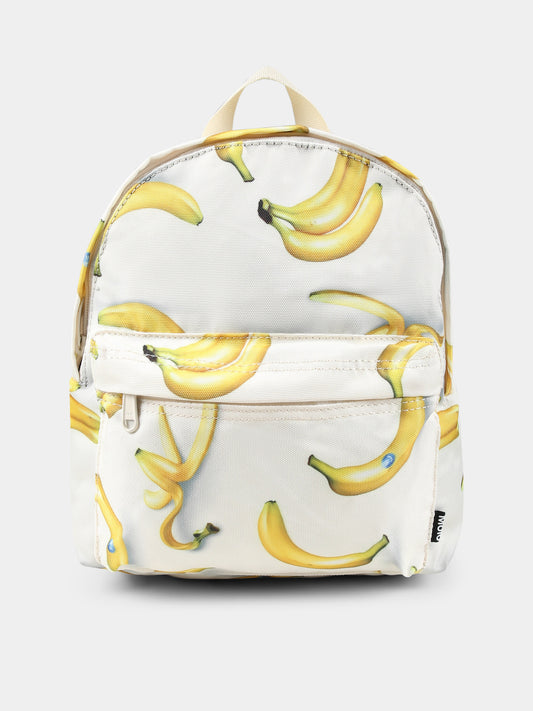 Zaino avorio per bambini con banana all over,Molo,7S25V202 9304