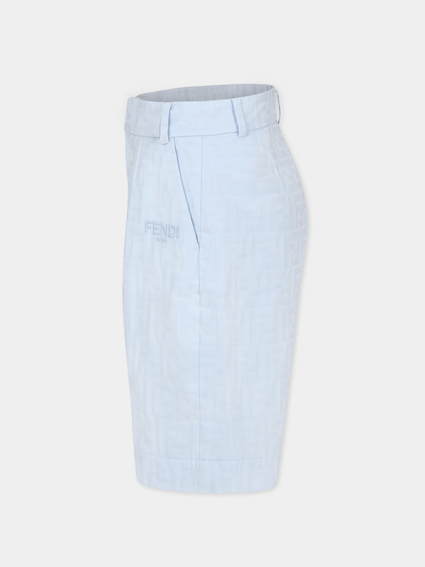 Light blue shorts for boy with FF