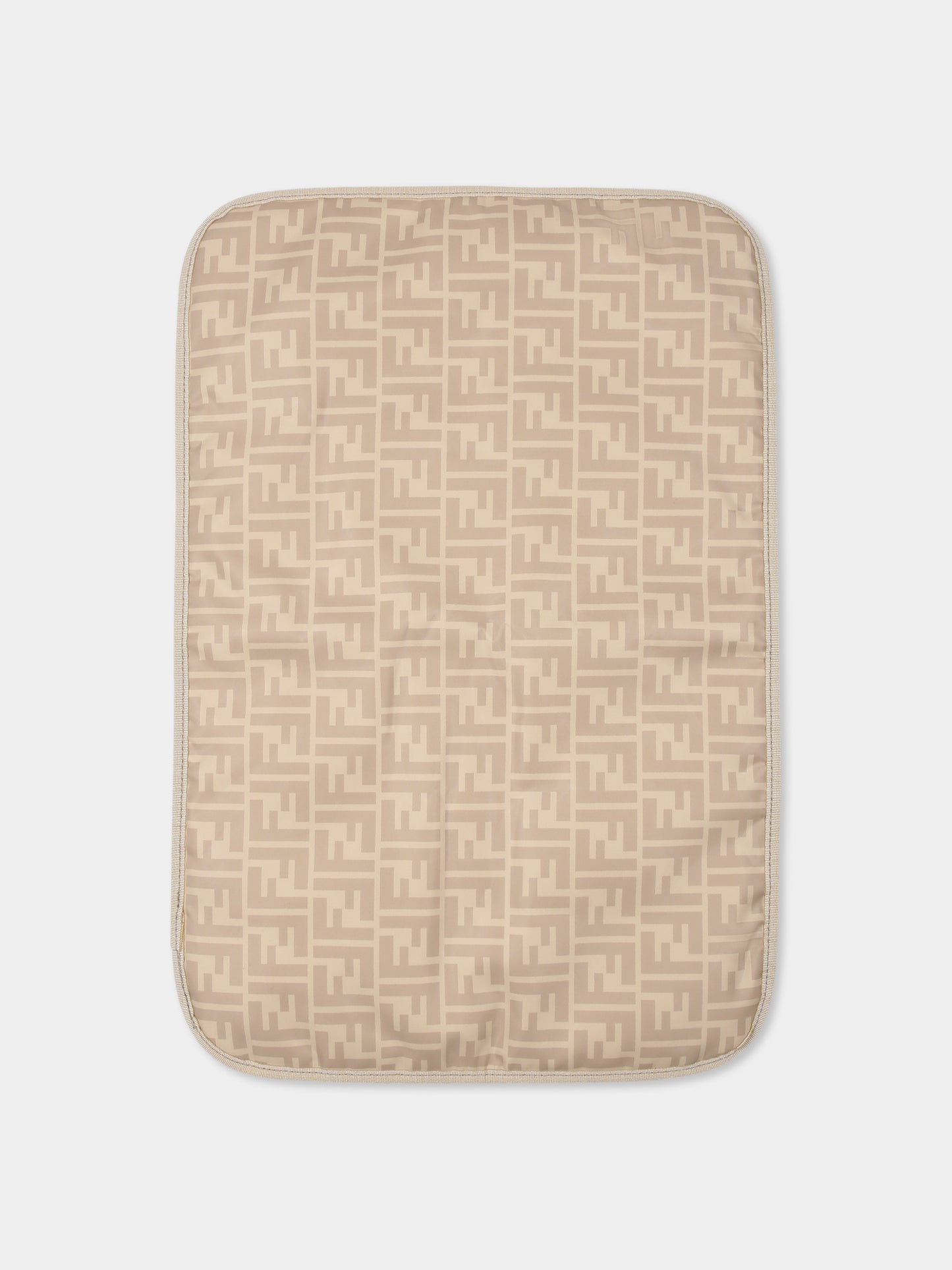 Borsa mamma beige per neonati con FF,Fendi Kids,7VB020 ARDI F1734