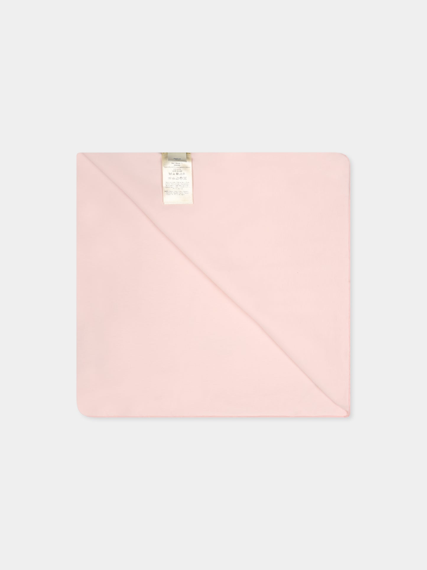 Pink blanket for baby girl with FF