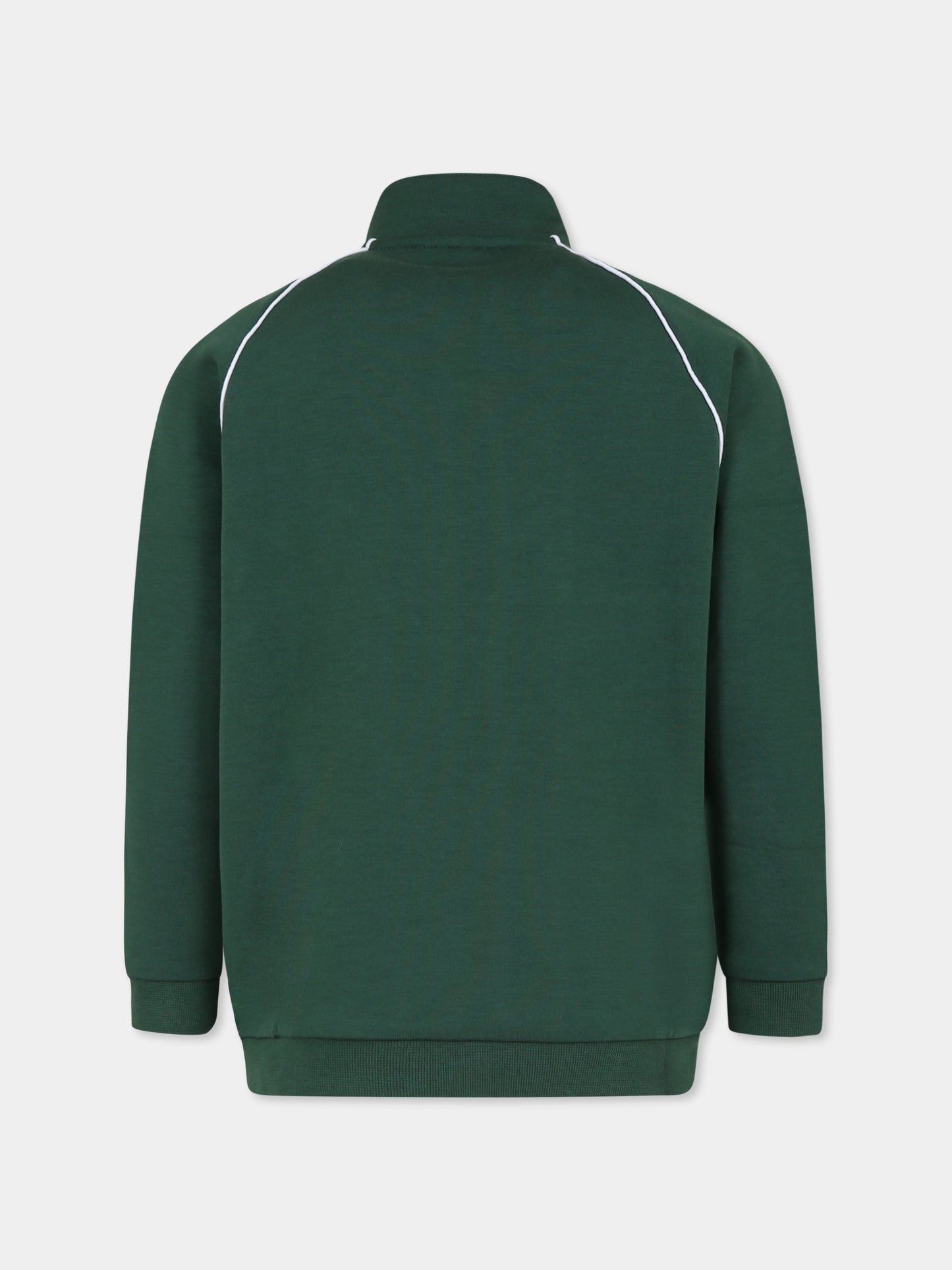 Felpa verde per bambino con coccodrillo,Lacoste,SJ2152 132 -