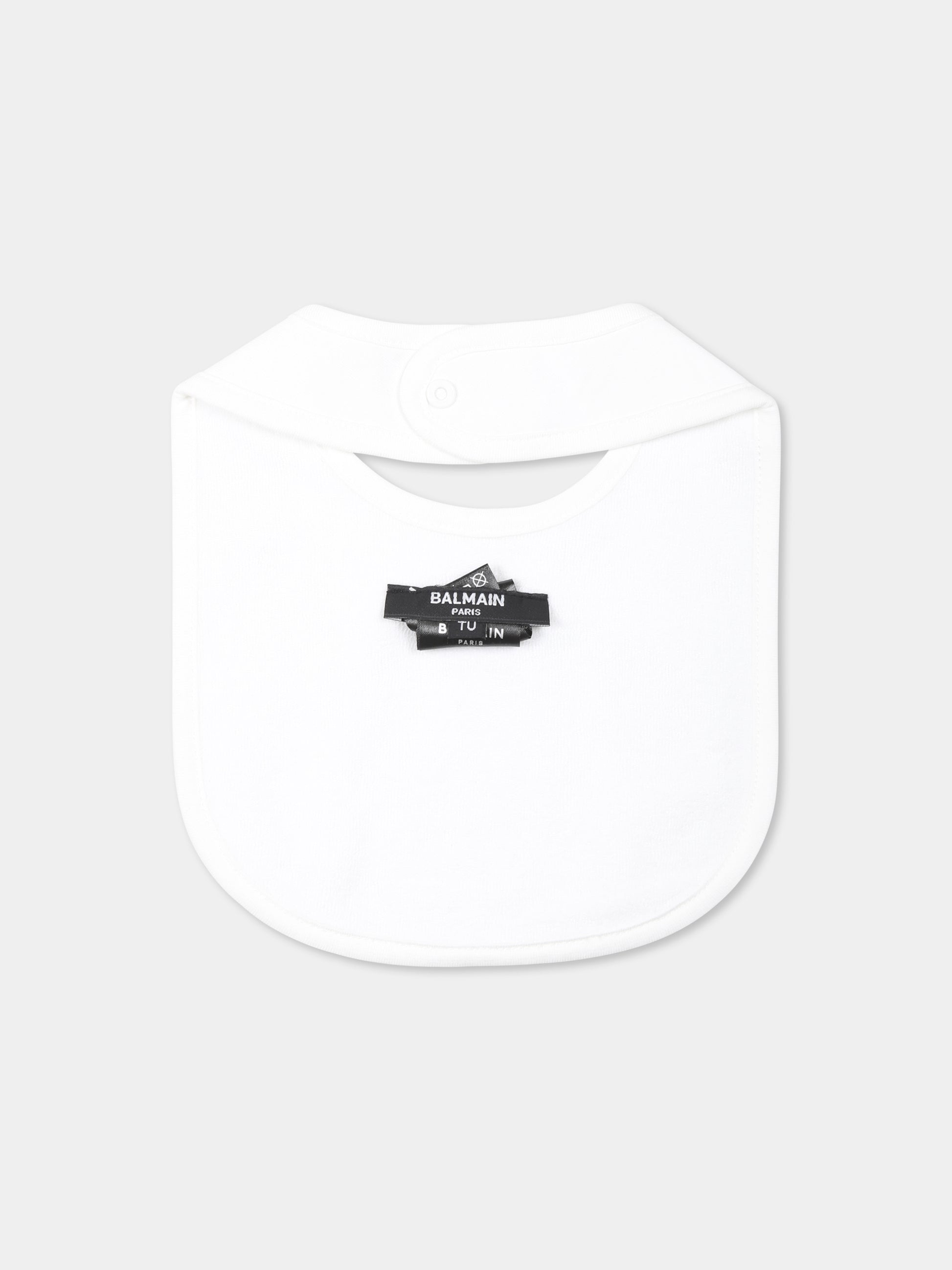 Set bavaglini multicolor per neonati con logo,Balmain Kids,BUB51A Z1751 999