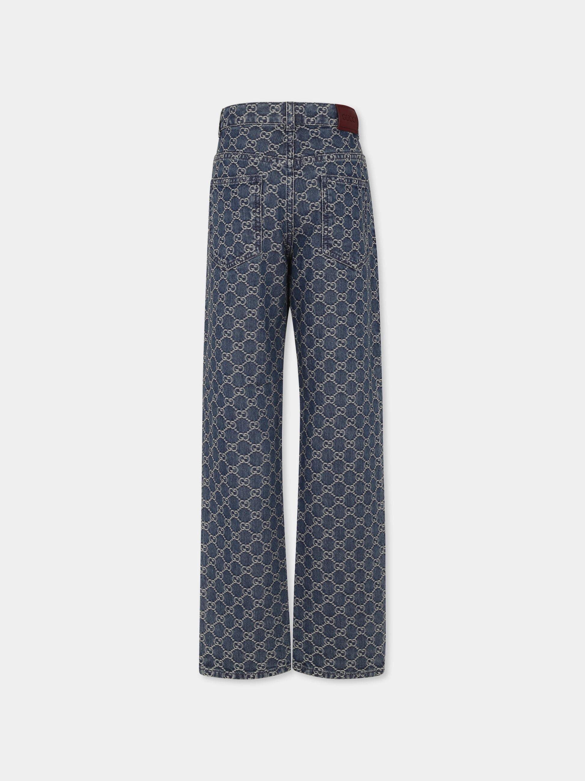 Jeans denim per bambini con GG,Gucci Kids,638161 XDC6G 4266