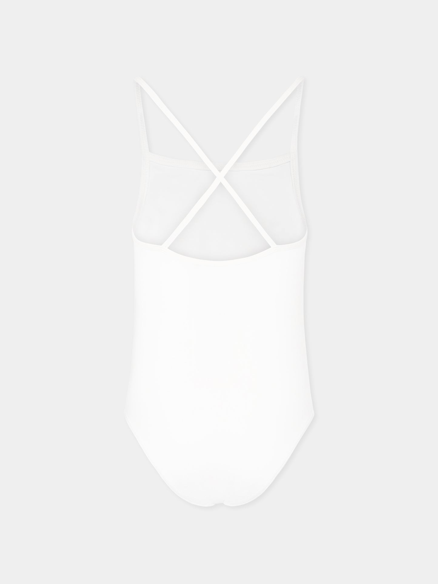 Costume intero bianco per bambina con stampa Gucci Web,Gucci Kids,685300 XJG2N 9074