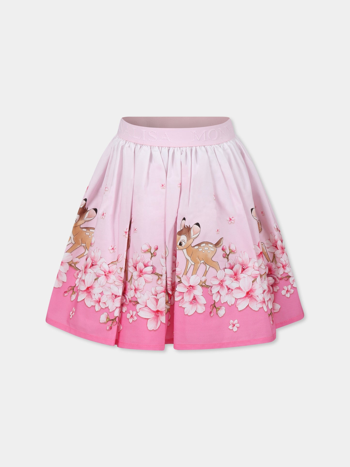 Pink skirt for girl with Bambi