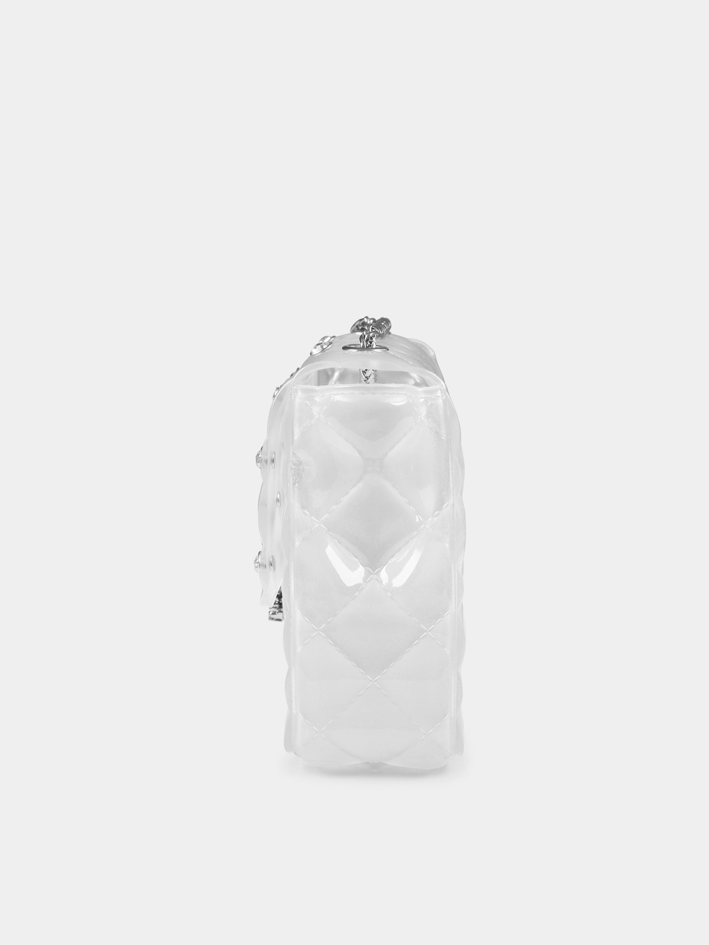 White bag for girl with crystals