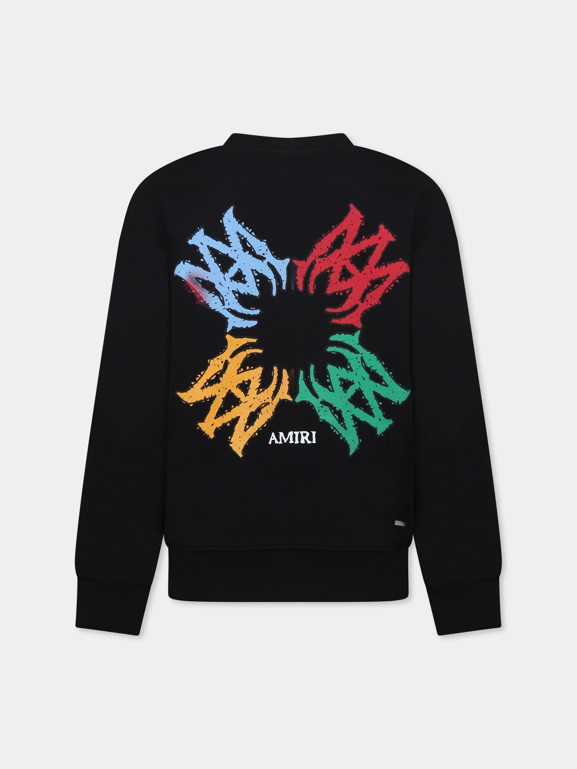 Felpa nera per bambini con logo,Amiri,AKJYCW1007 BLACK