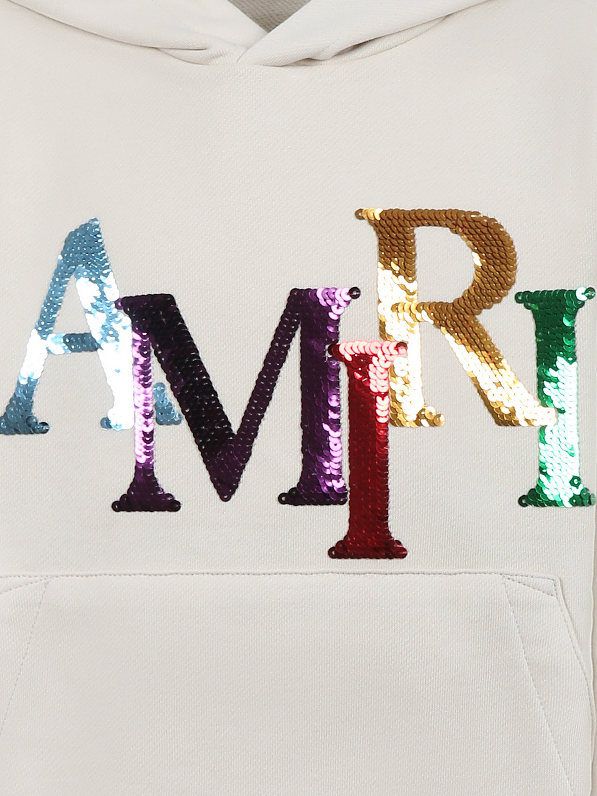 Felpa avorio per bambini con logo,Amiri,AKJYHD1018 ALABASTER