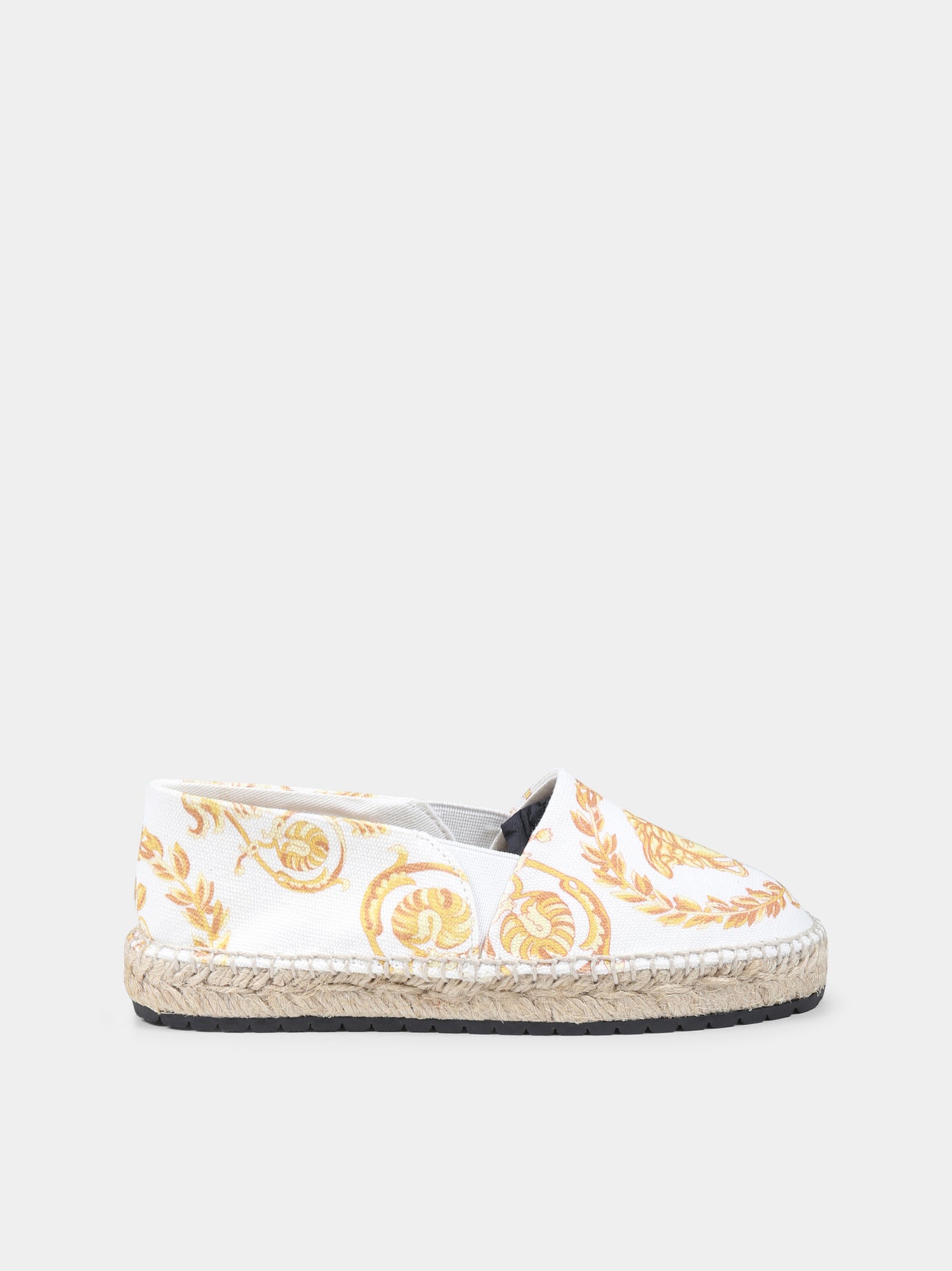 Espadrillas bianche per bambina con Medusa,Versace,1018007 1A12889 2W110