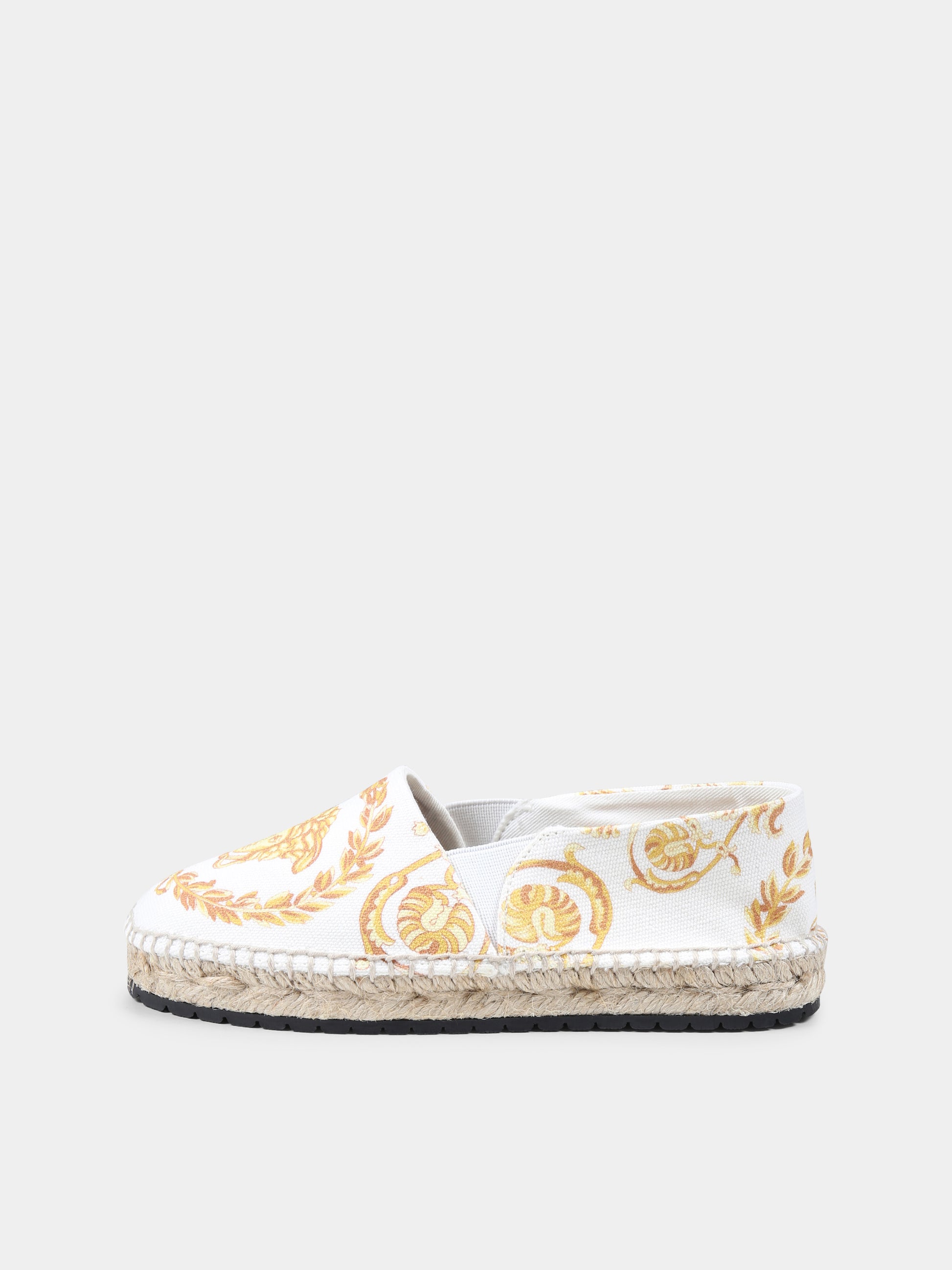 Espadrillas bianche per bambina con Medusa,Versace,1018007 1A12889 2W110