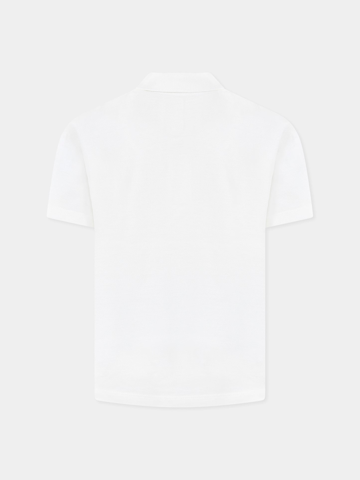 Polo bianca per bambino con Medusa,Versace,1018280 1A13017 2W110