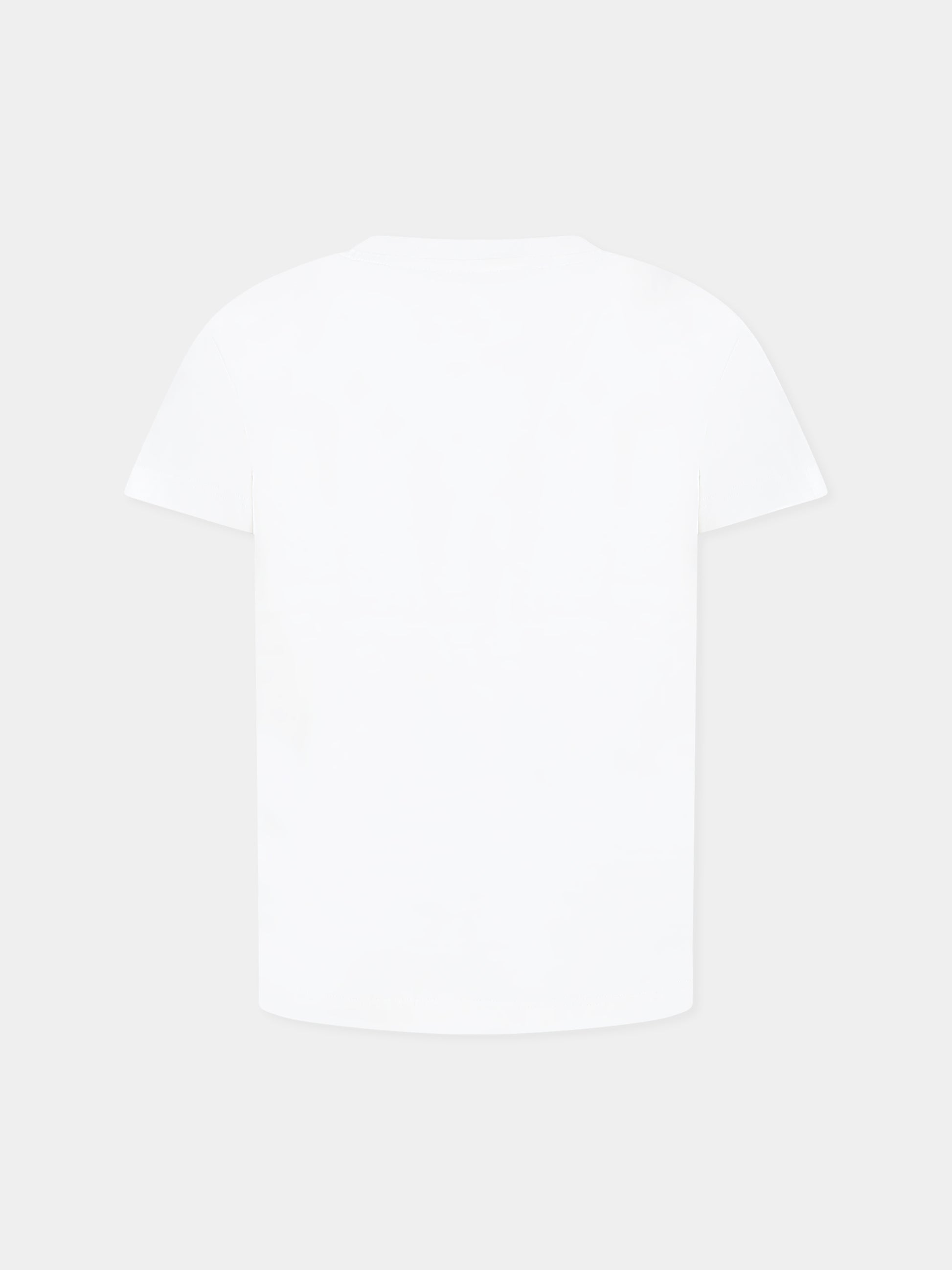 T-shirt bianca per bambini con logo,Versace,1018342 1A12976 2W450