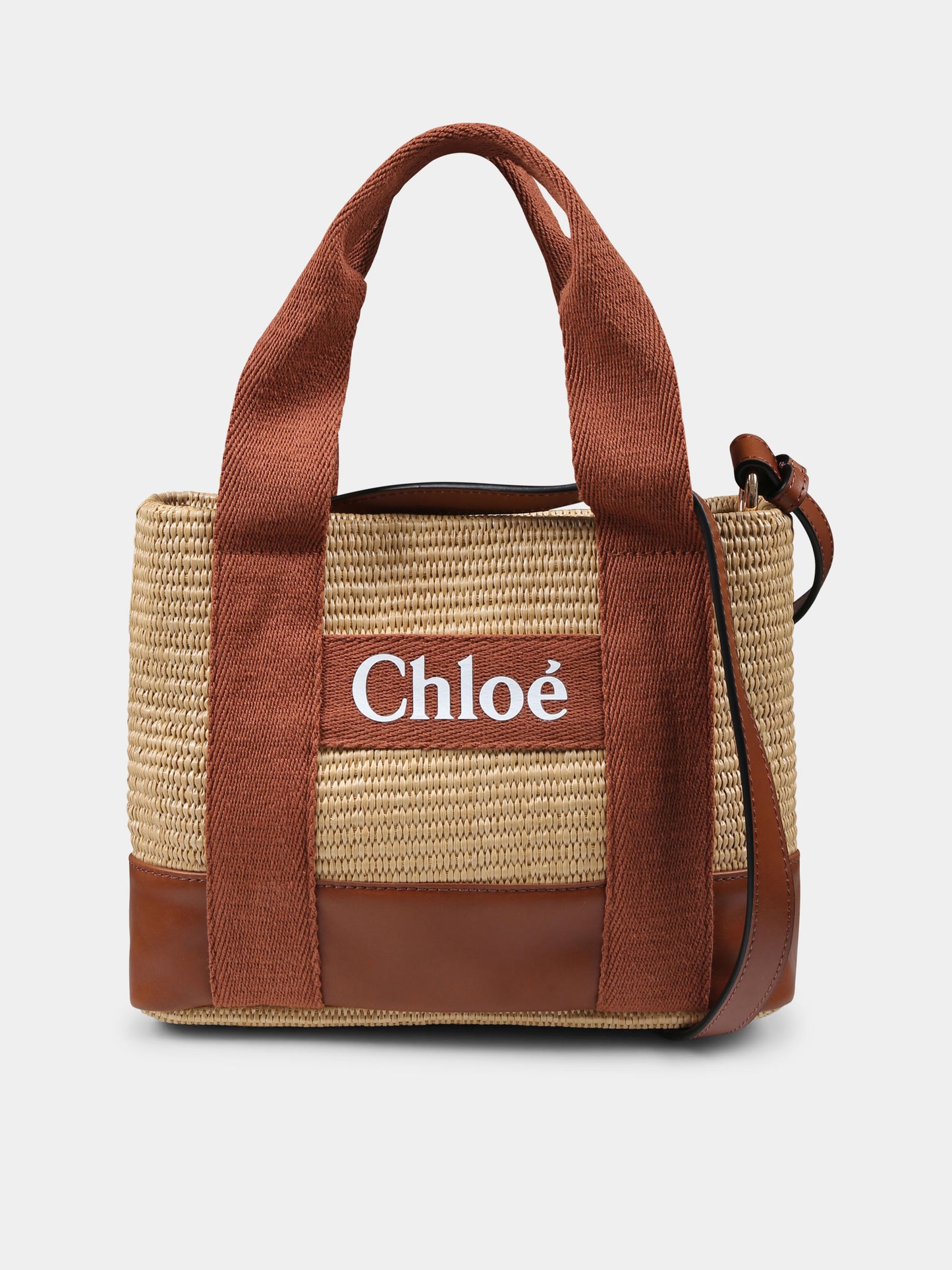 Borsa marrone per bambina con logo,Chloé Kids,C20587 239