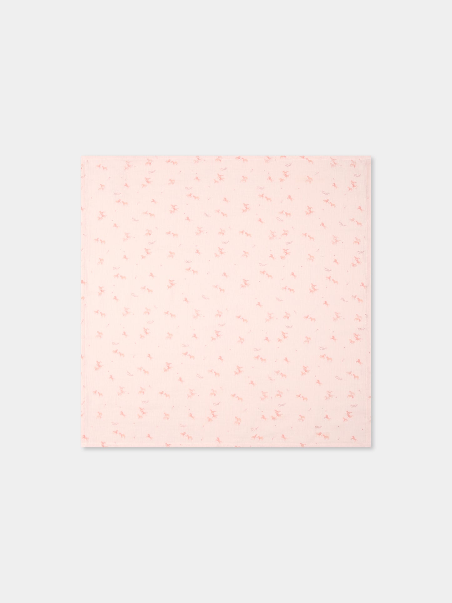 Set pochette rosa per neonata con logo,Chloé Kids,C20561 Z41