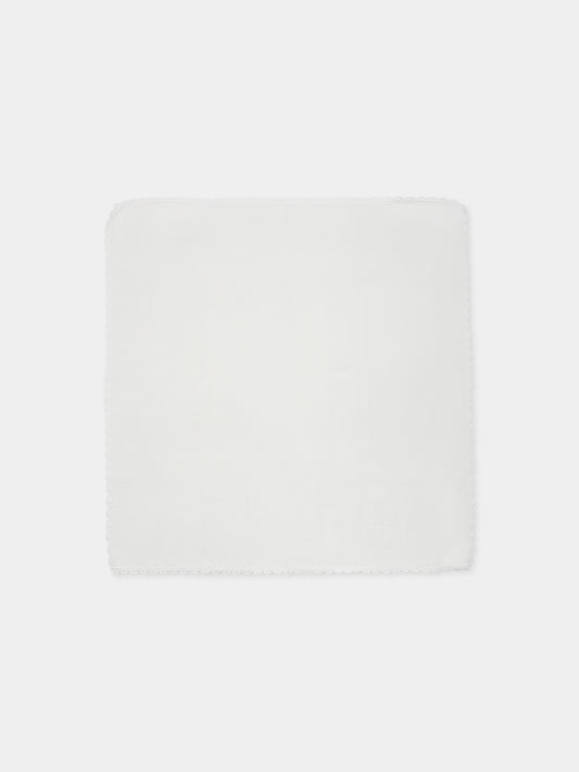 Coperta avorio per neonata con logo,Chloé Kids,C20586 117