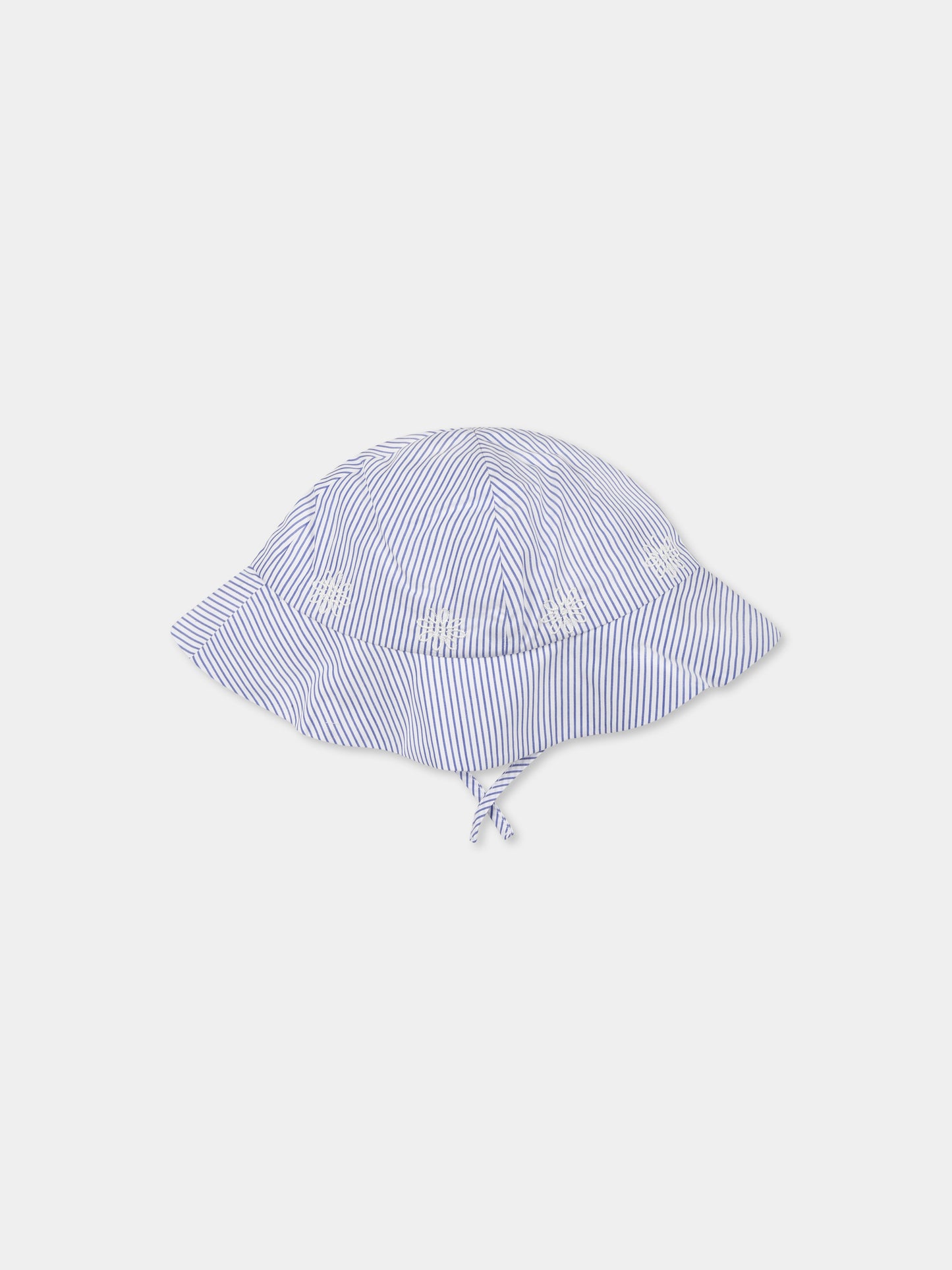 Cloche celeste per neonata con fiori,Chloé Kids,C20517 N48