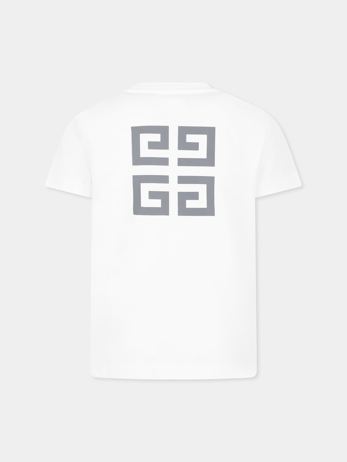 White t-shirt for kids with logo