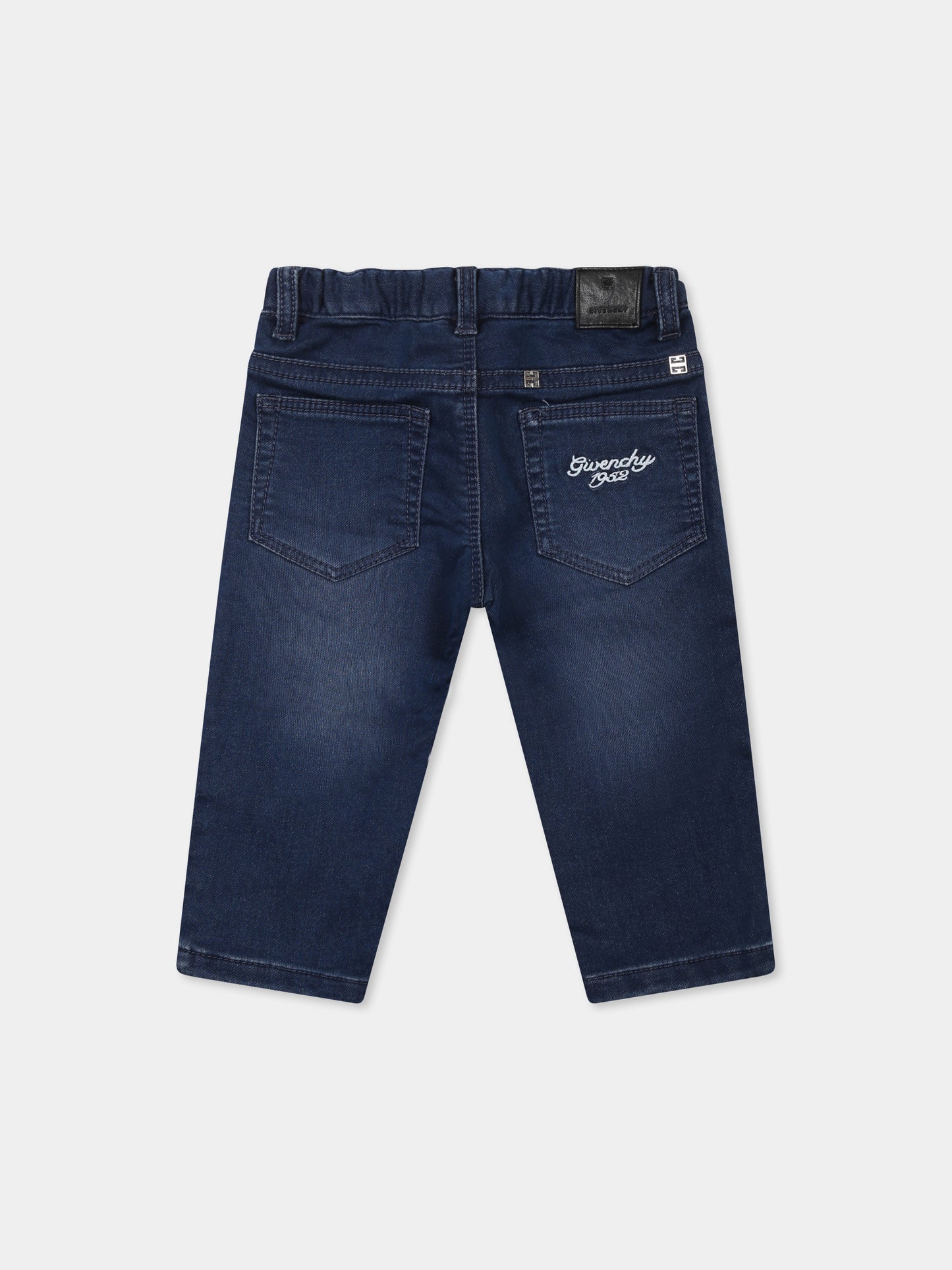 Jeans denim per neonato con logo,Givenchy Kids,H30634 Z10