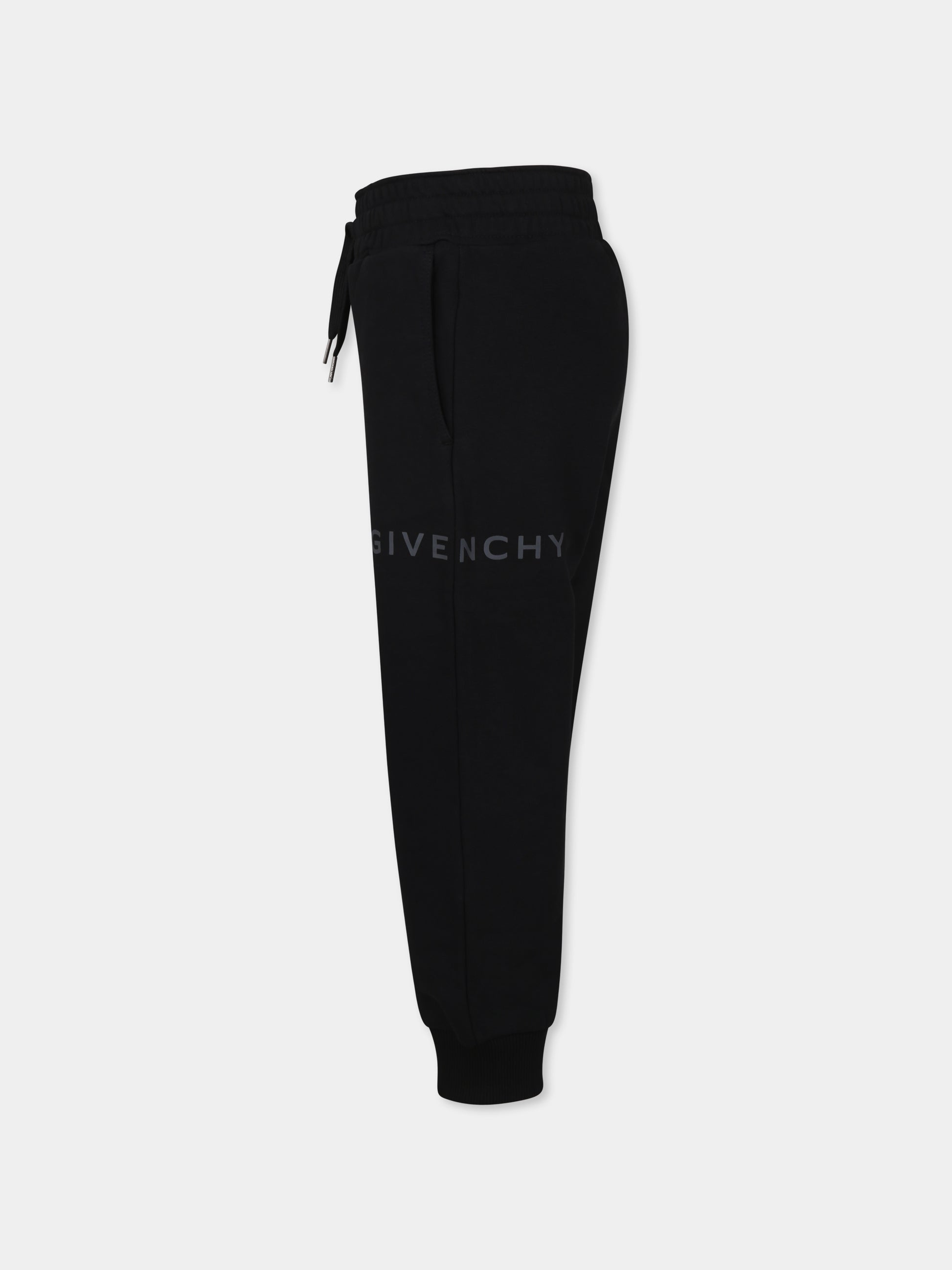 Pantaloni neri per bambini con logo,Givenchy Kids,H30690 09B