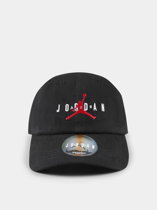 Cappello nero per bambino con jumpman,Jordan,8A0569J 023