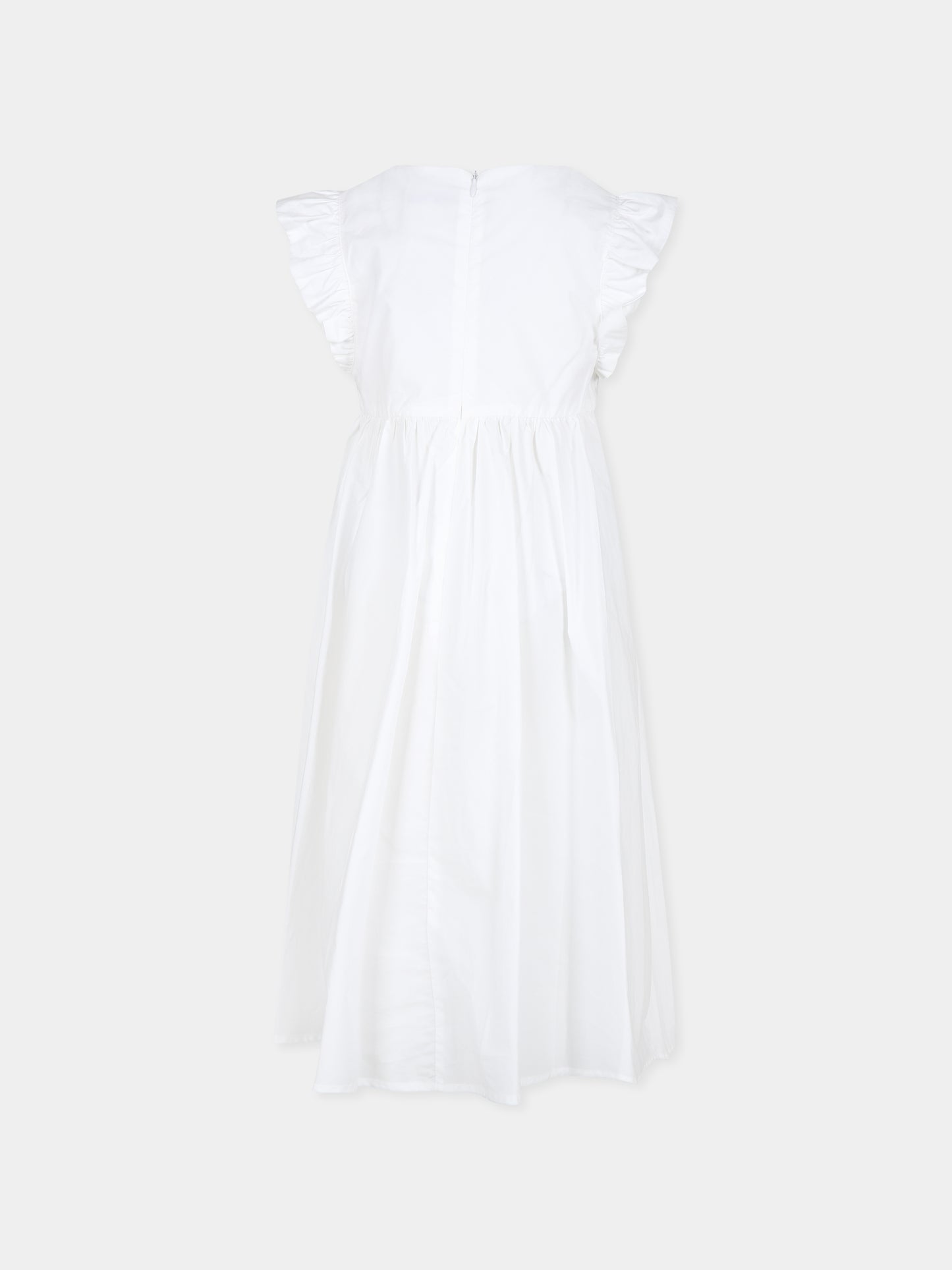 Vestito nero per bambina con logo e cuore,Moschino Kids,HDV0EV LLA10 10101