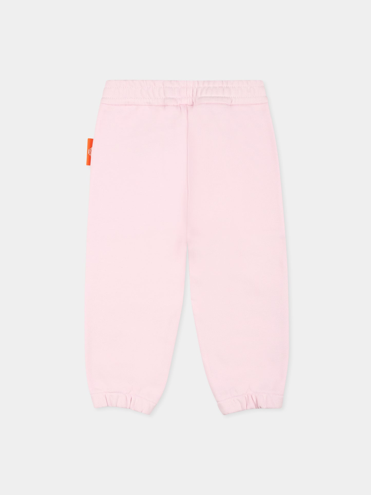 Pink trousers for baby girl with Manga Bear