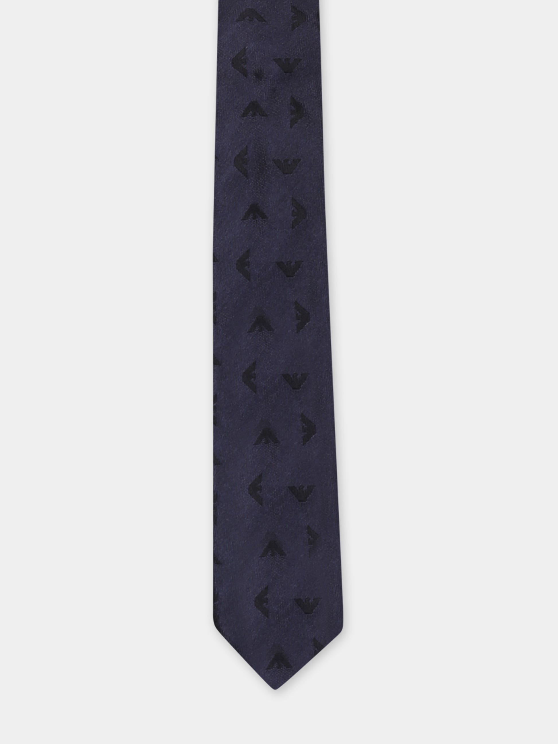 Cravatta blu per neonato con iconico aquilotto,Emporio Armani,EB000457 AF15438 FB069