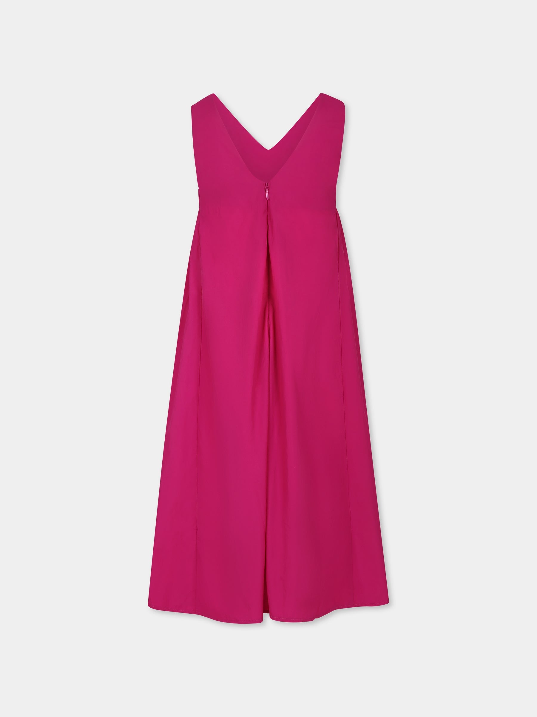 Vestito fuchsia per bambina con logo,Dkny,D62329 469