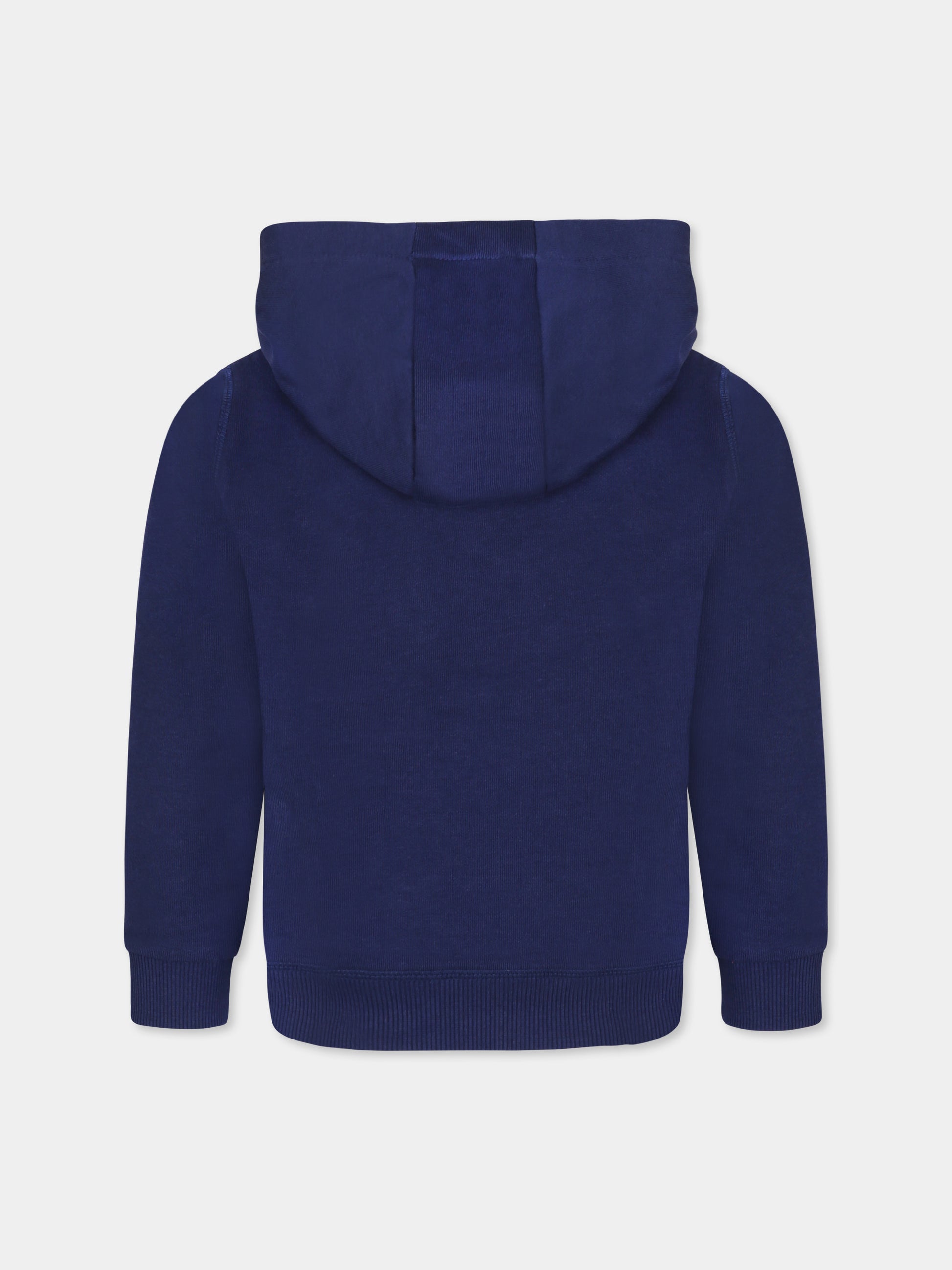 Felpa blu per bambino con logo,Hugo,G00349 84N