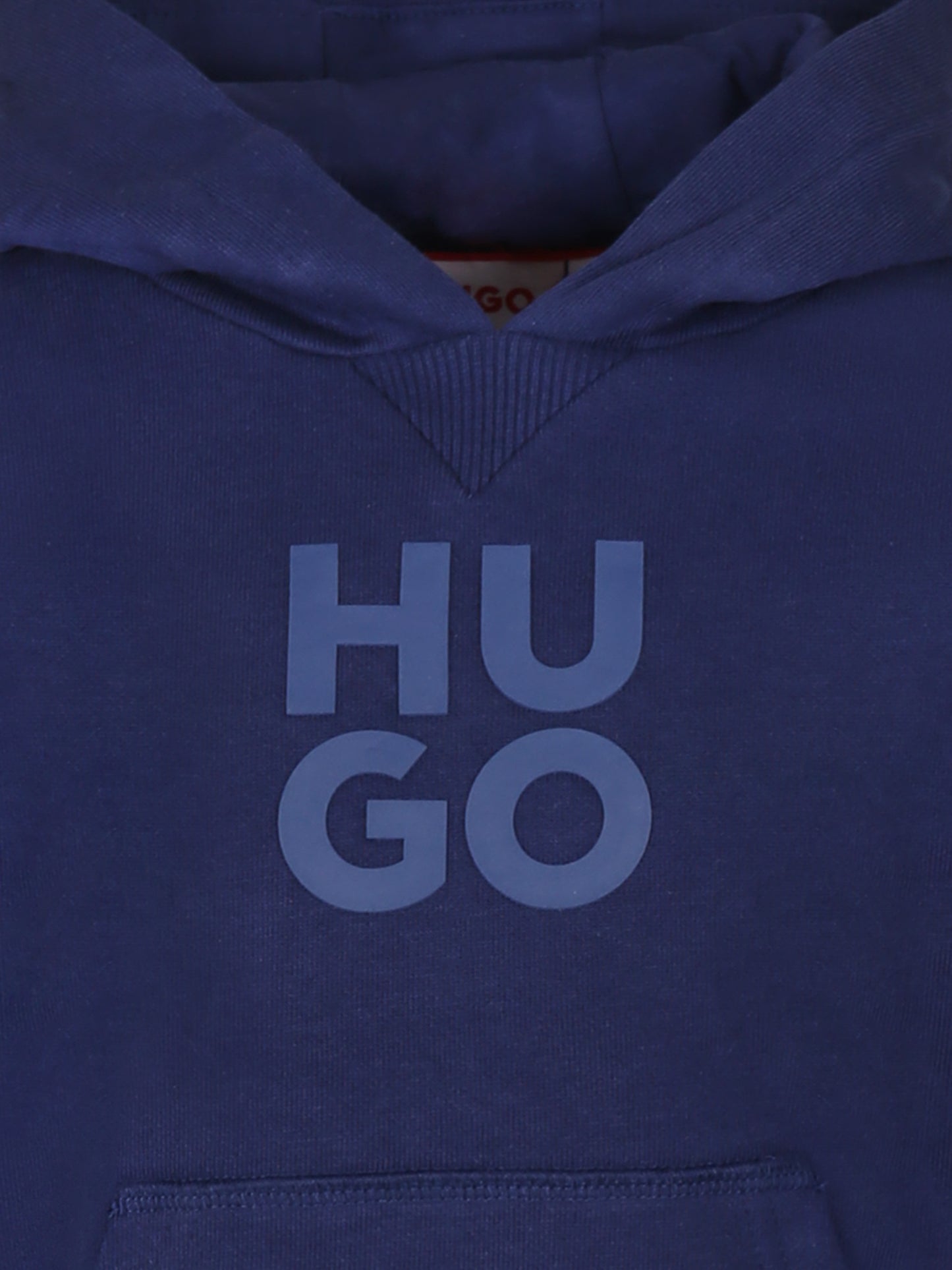 Felpa blu per bambino con logo,Hugo,G00349 84N