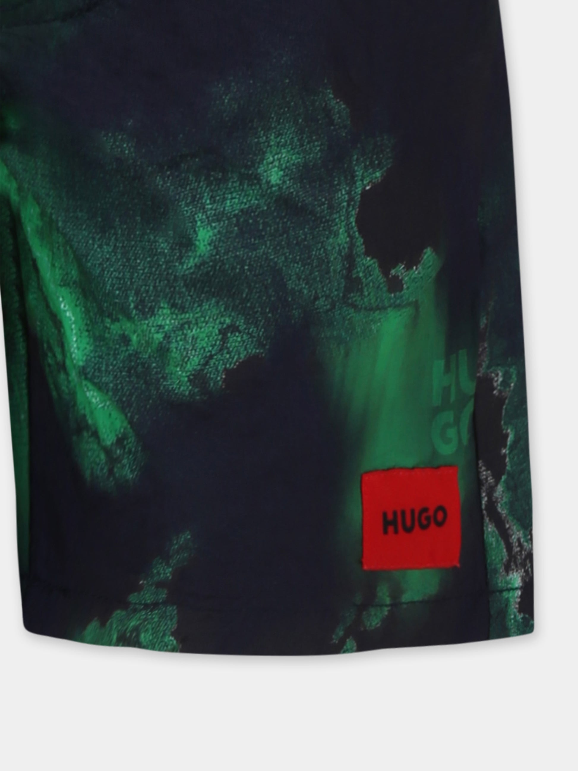 Boxer mare blu per bambino con logo,Hugo,G00330 V96