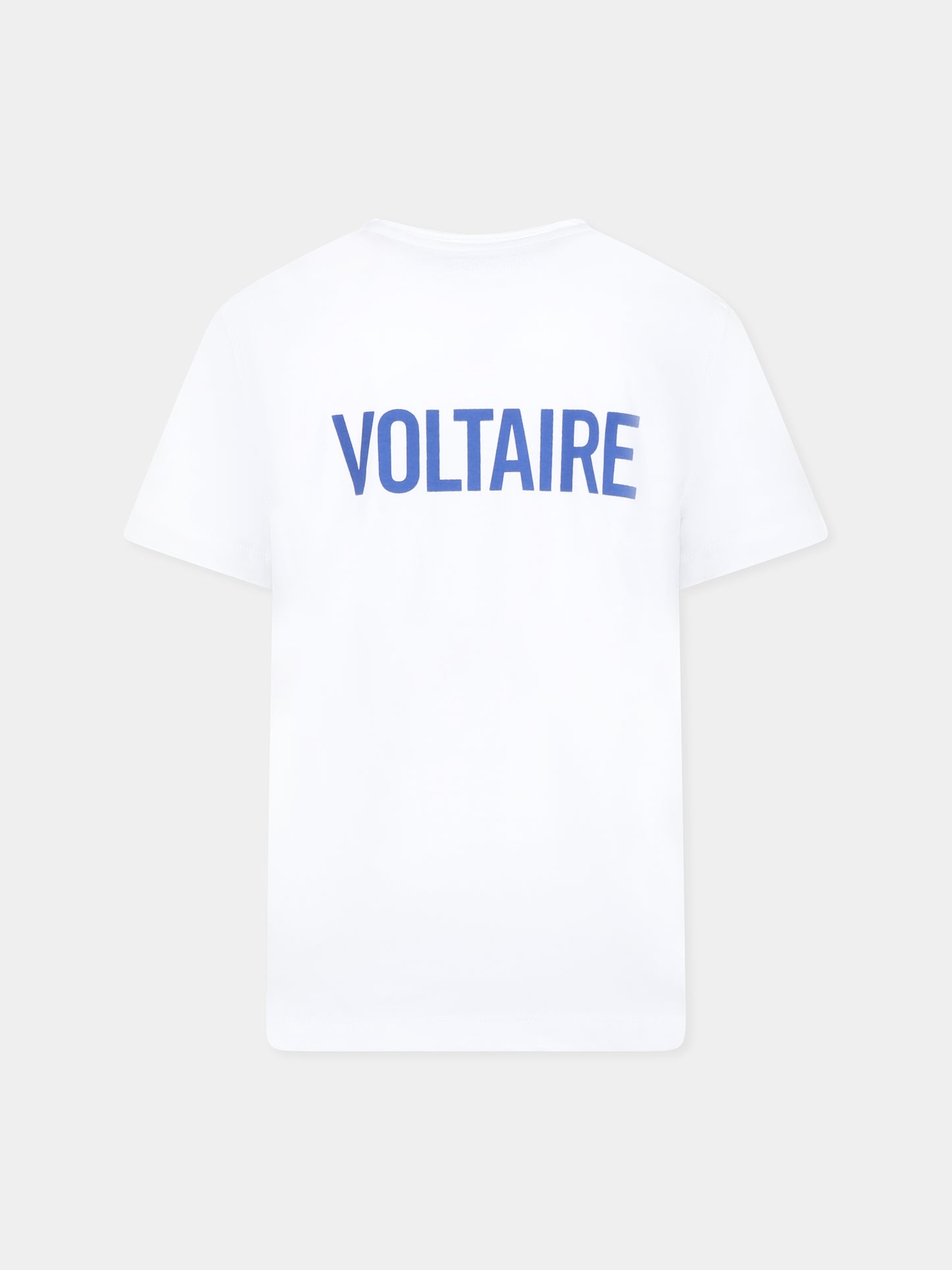 T-shirt bianca per bambina con logo,Zadig & Voltaire Kids,X60374 10P