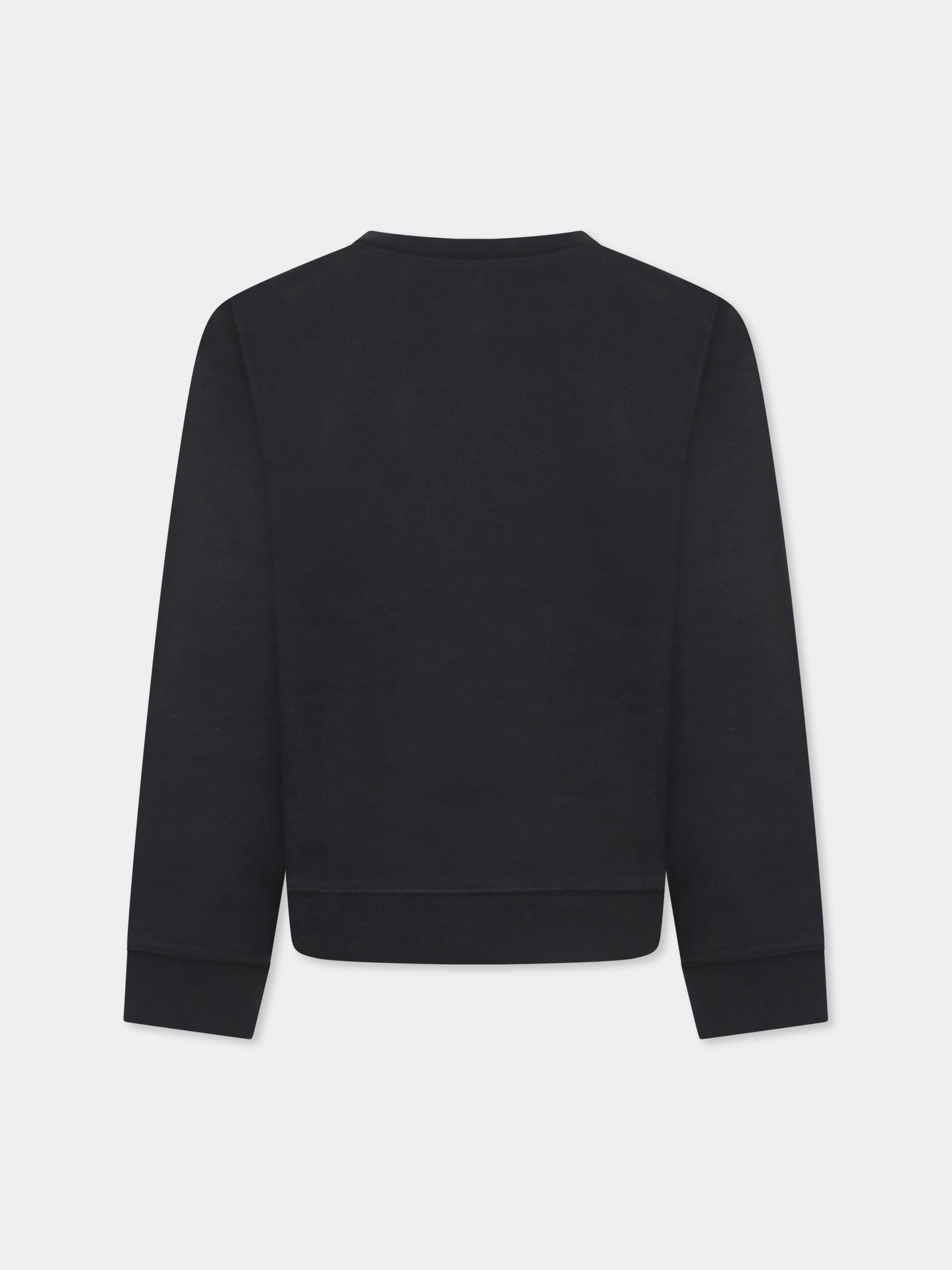 Felpa nera per bambini con scritta,Zadig & Voltaire Kids,X60364 09B