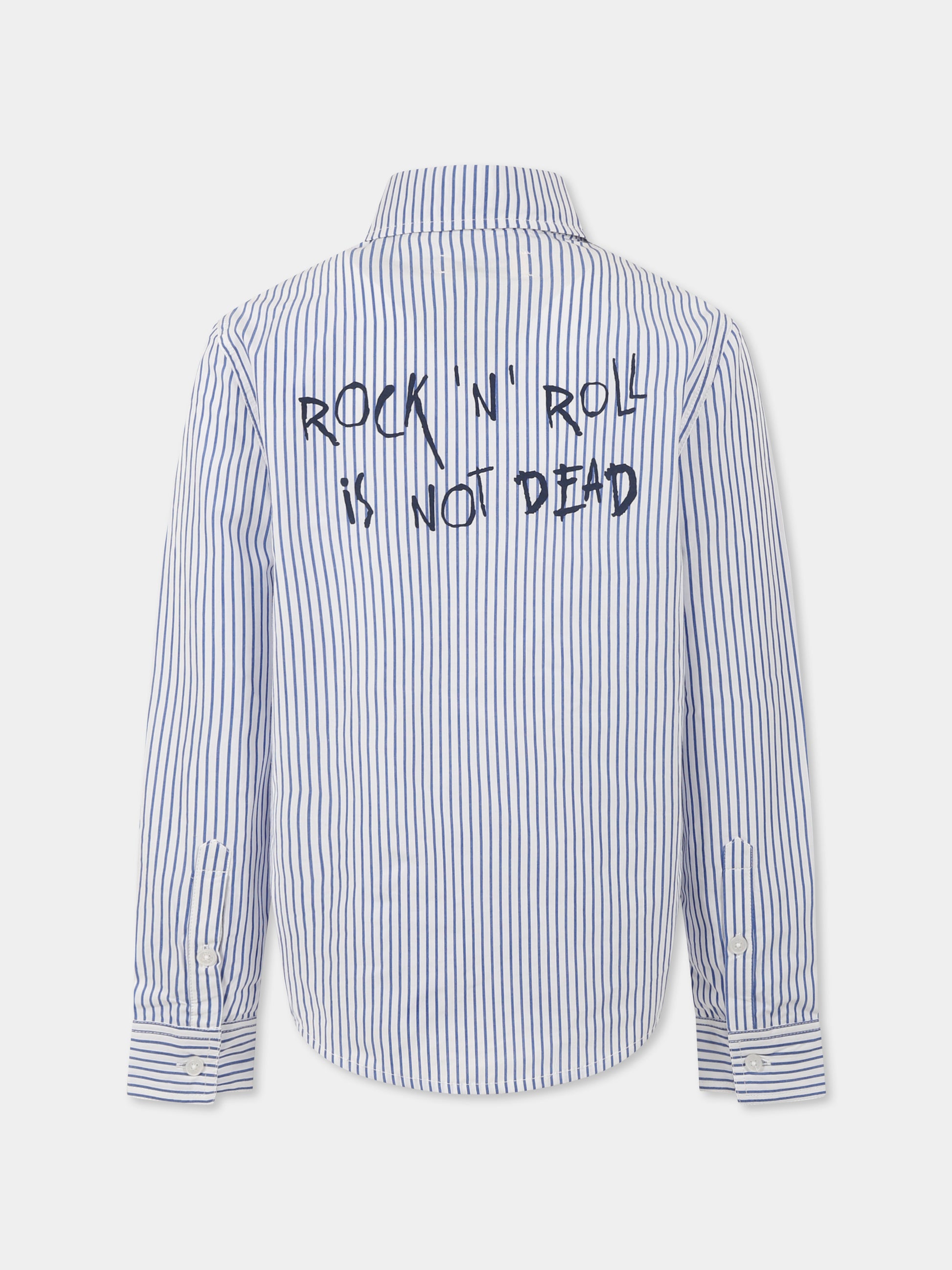 Camicia bianca per bambino con scritta nera,Zadig & Voltaire Kids,X60378 866