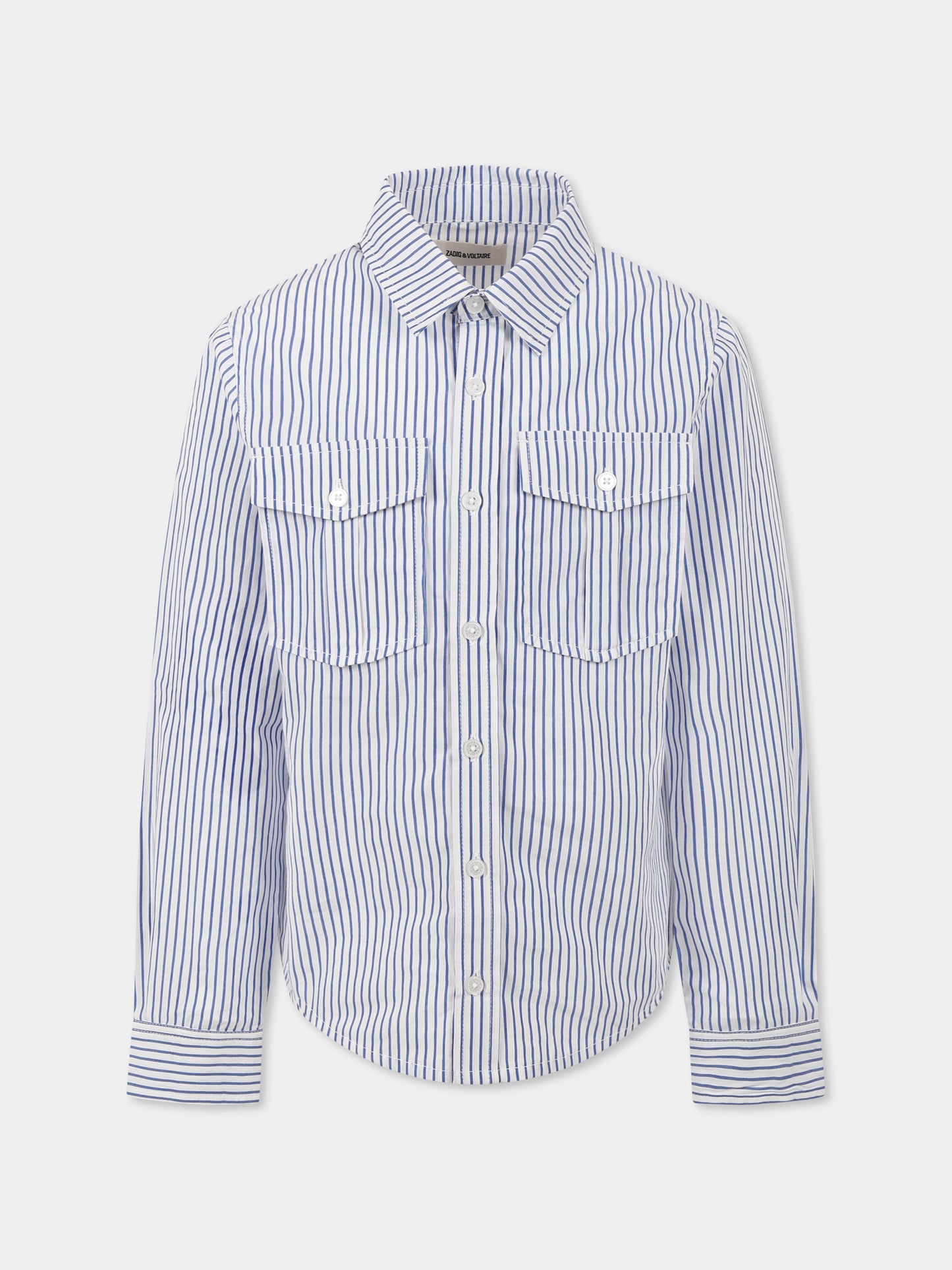 Camicia bianca per bambino con scritta nera,Zadig & Voltaire Kids,X60378 866